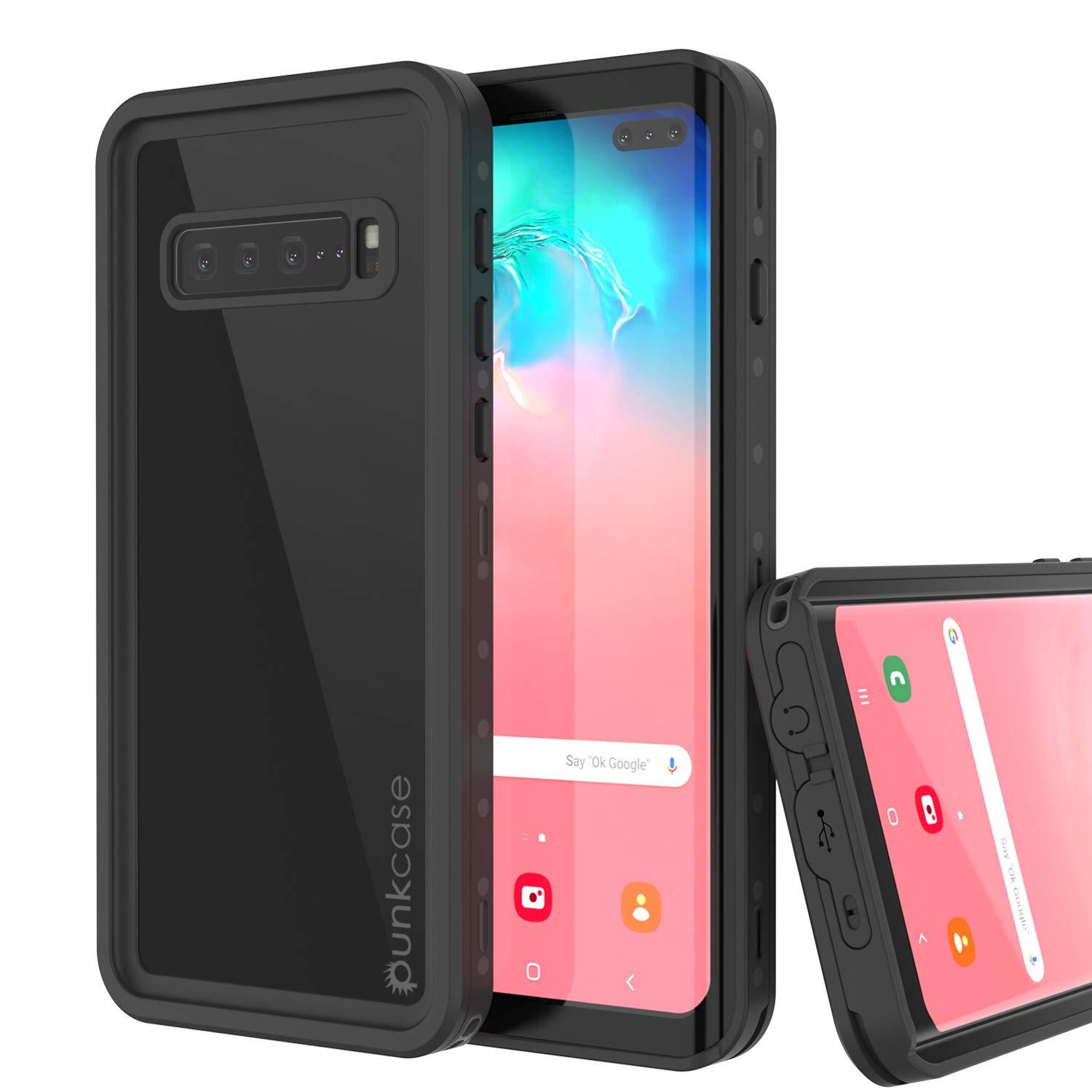 Galaxy S10 5G Waterproof Case PunkCase StudStar Black Thin 6.6ft Underwater IP68 Shock/Snow Proof