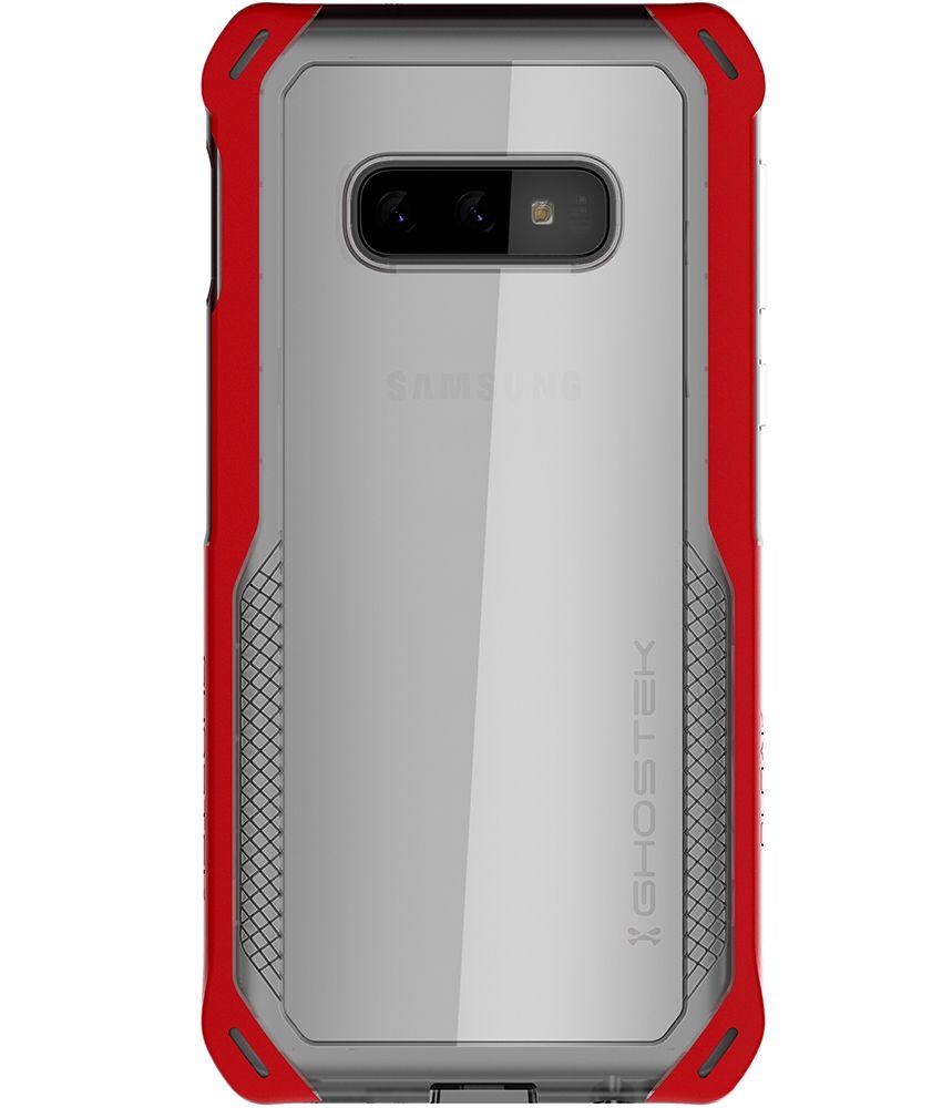 Galaxy S10e Clear Protective Case | Cloak 4 Series [Red]