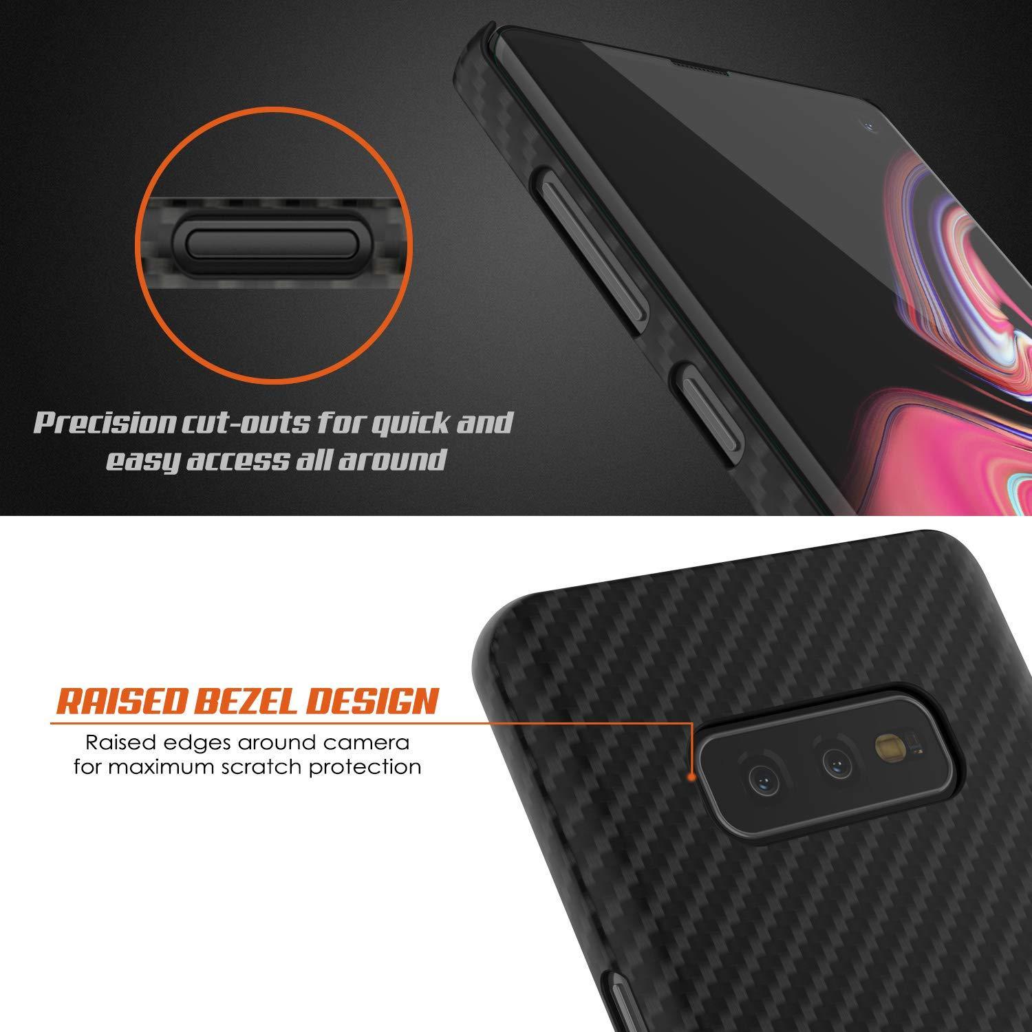Galaxy S20 Ultra Plus Case, Punkcase CarbonShield, Heavy Duty & Ultra Thin 2 Piece Dual Layer PU Leather Jet Black Cover (Carbon Fiber Style)