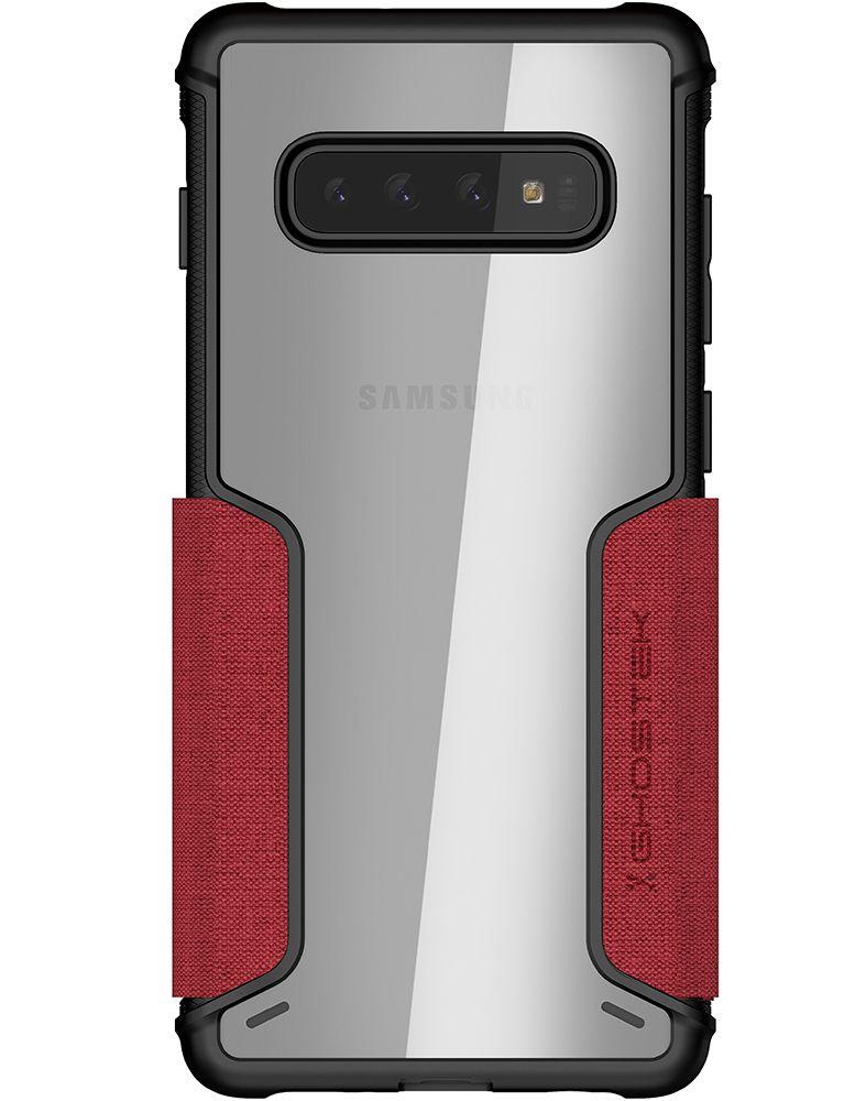 Galaxy S10+ Plus Wallet Case | Exec 3 Series [Red]