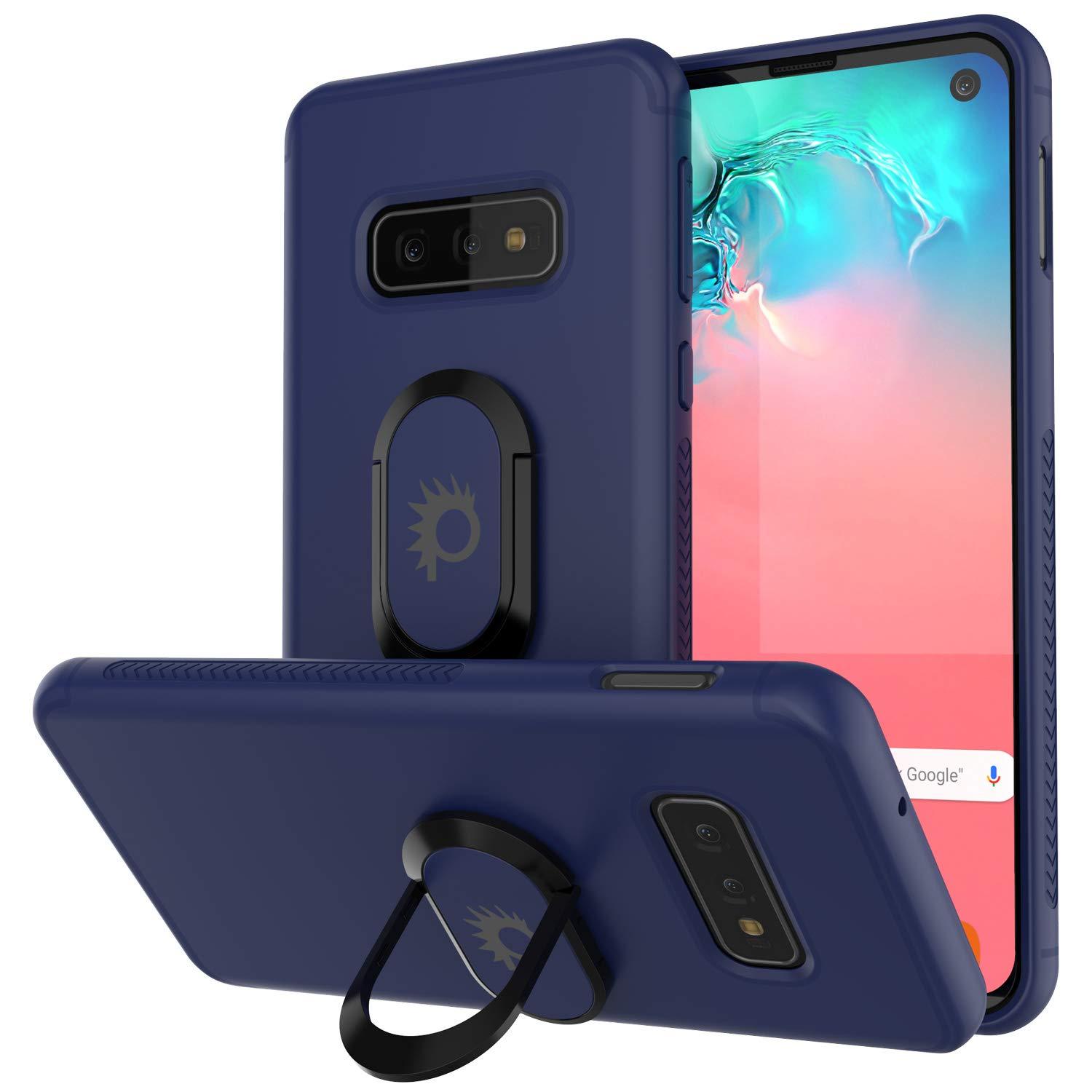 Galaxy S10e Case, Punkcase Magnetix Protective TPU Cover W/ Kickstand, Sceen Protector[Blue]