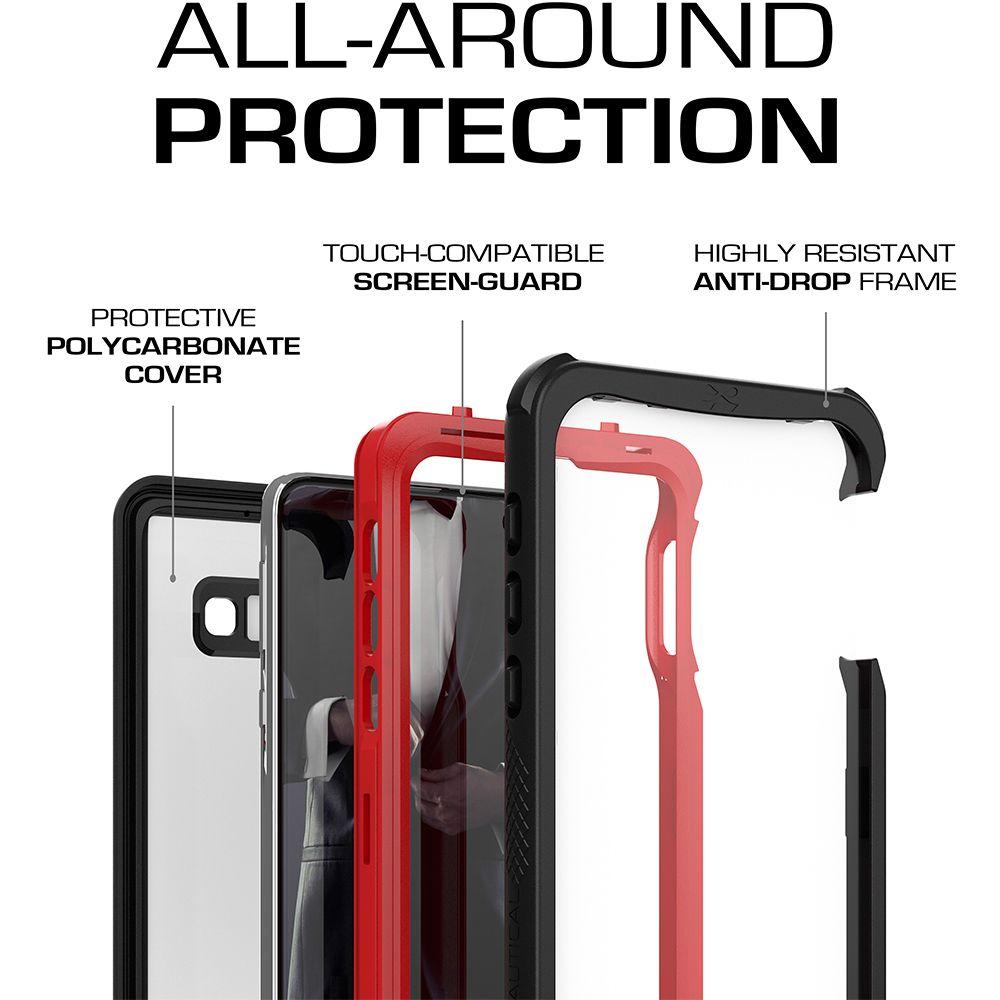 Galaxy S10e Rugged Waterproof Case | Nautical 2 Series [Red]