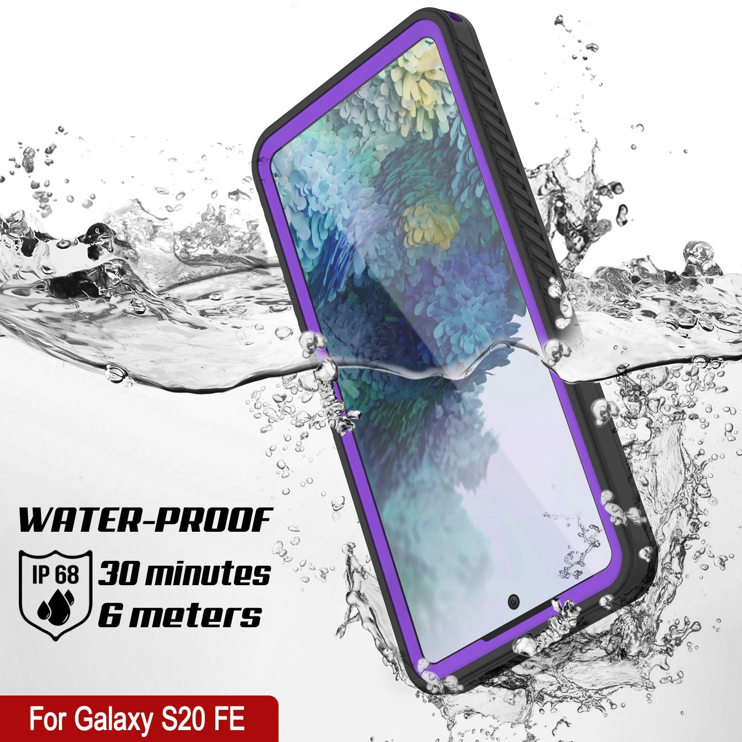 Galaxy S22 Ultra Water/ Shockproof [Extreme Series] Slim Screen Protector  Case [Purple]