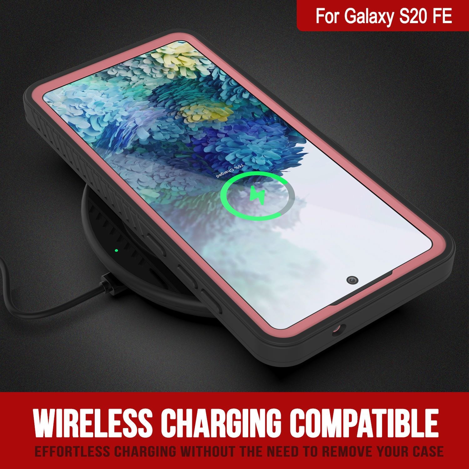 Galaxy S20 FE Water/Shock/Snowproof [Extreme Series] Slim Screen Protector Case [Pink]