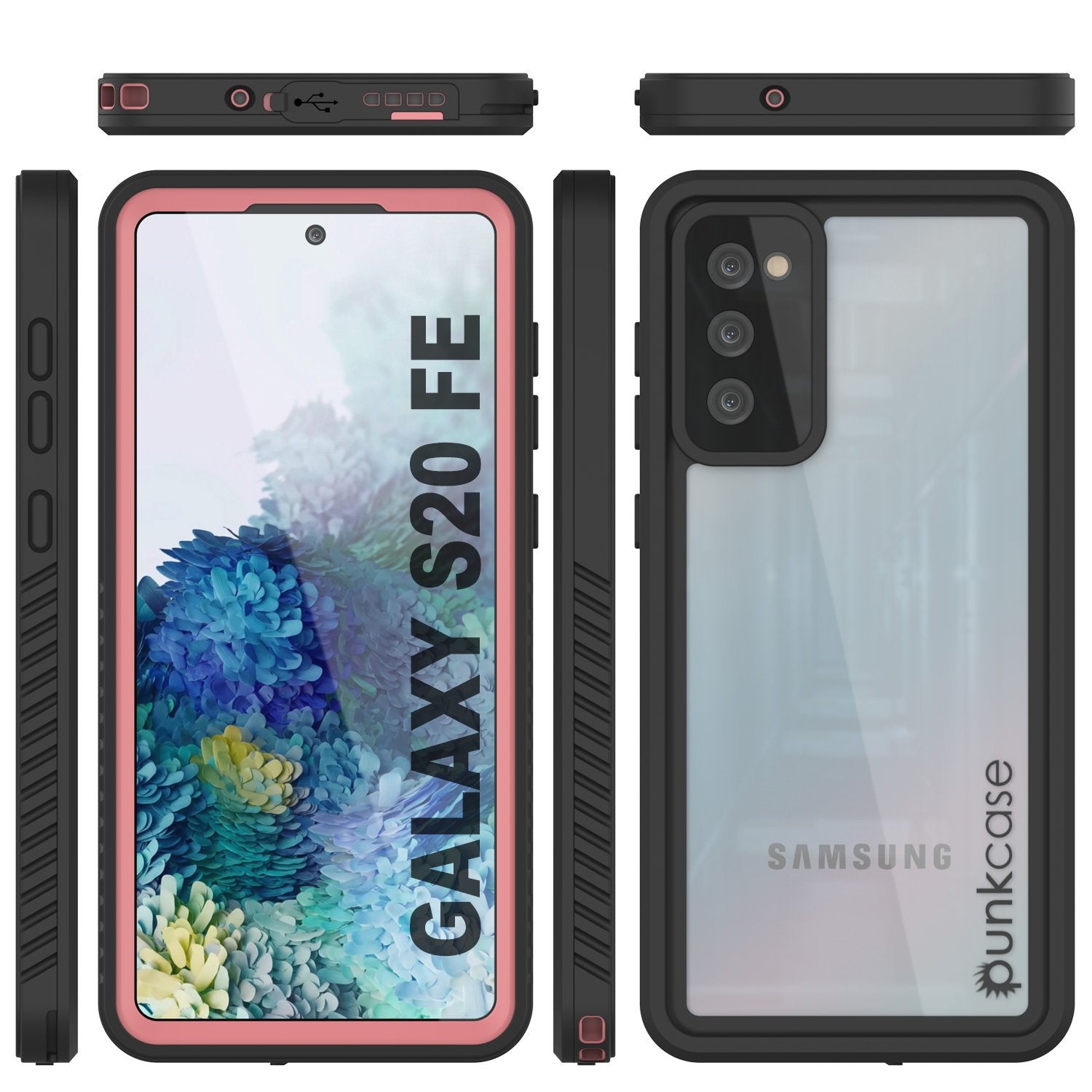 Galaxy S20 FE Water/Shock/Snowproof [Extreme Series] Slim Screen Protector Case [Pink]