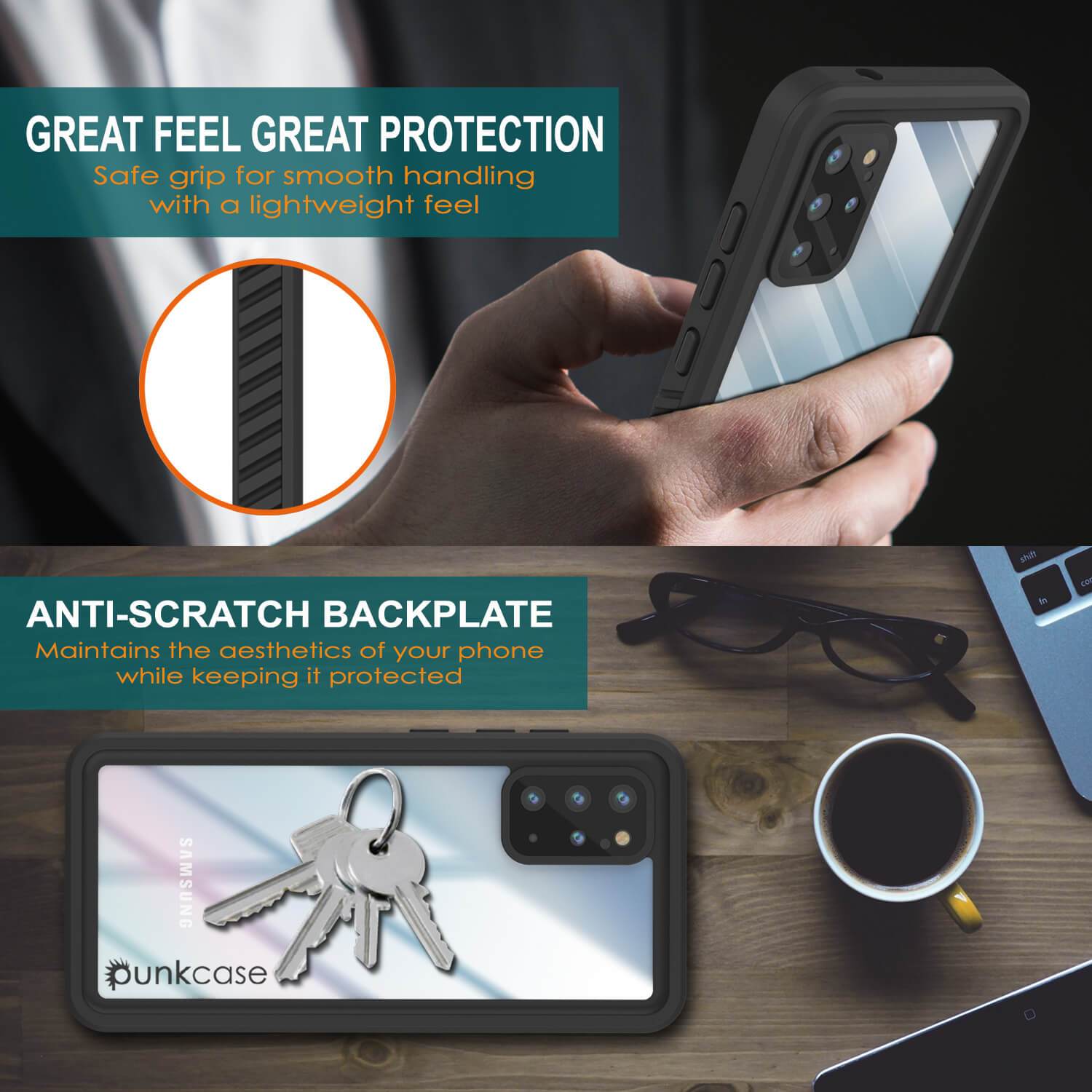 Galaxy S20+ Plus Water/Shockproof [Extreme Series] With Screen Protector Case [Black]