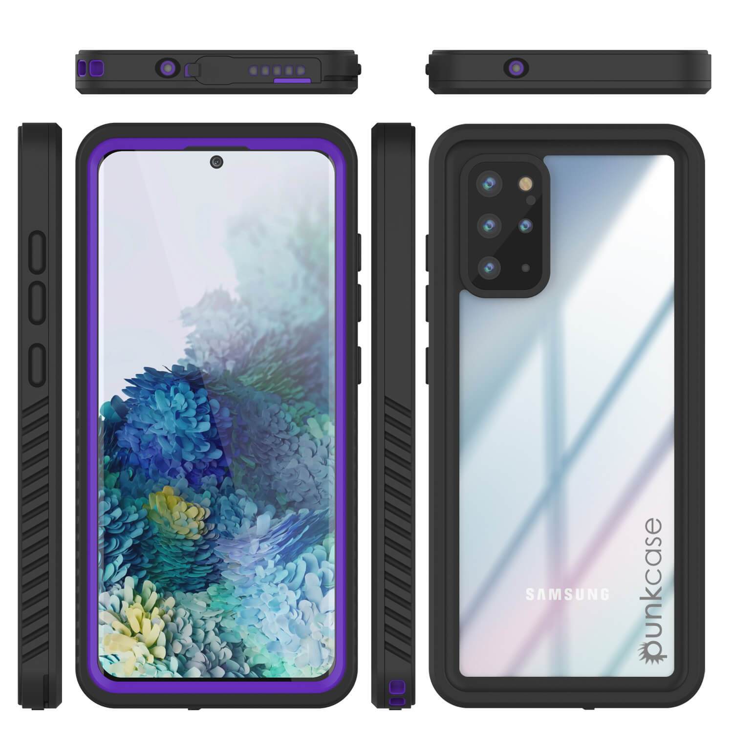 Galaxy S20+ Plus Water/Shockproof [Extreme Series] Slim Screen Protector Case [Purple]