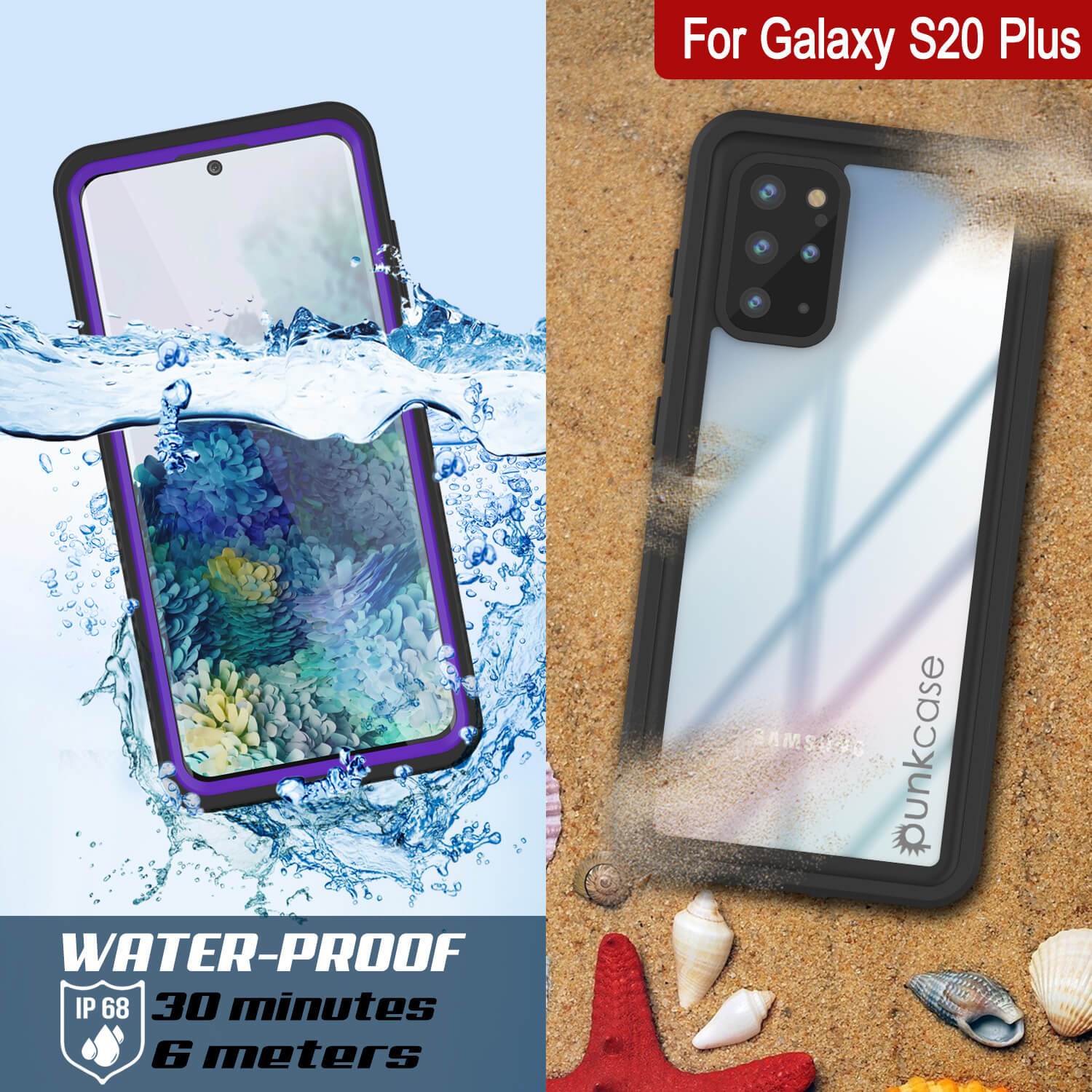 Galaxy S20+ Plus Water/Shockproof [Extreme Series] Slim Screen Protector Case [Purple]