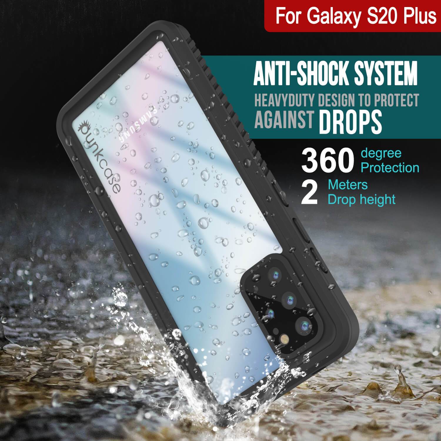 Galaxy S20+ Plus Water/Shock/Snowproof [Extreme Series]  Screen Protector Case [Teal]