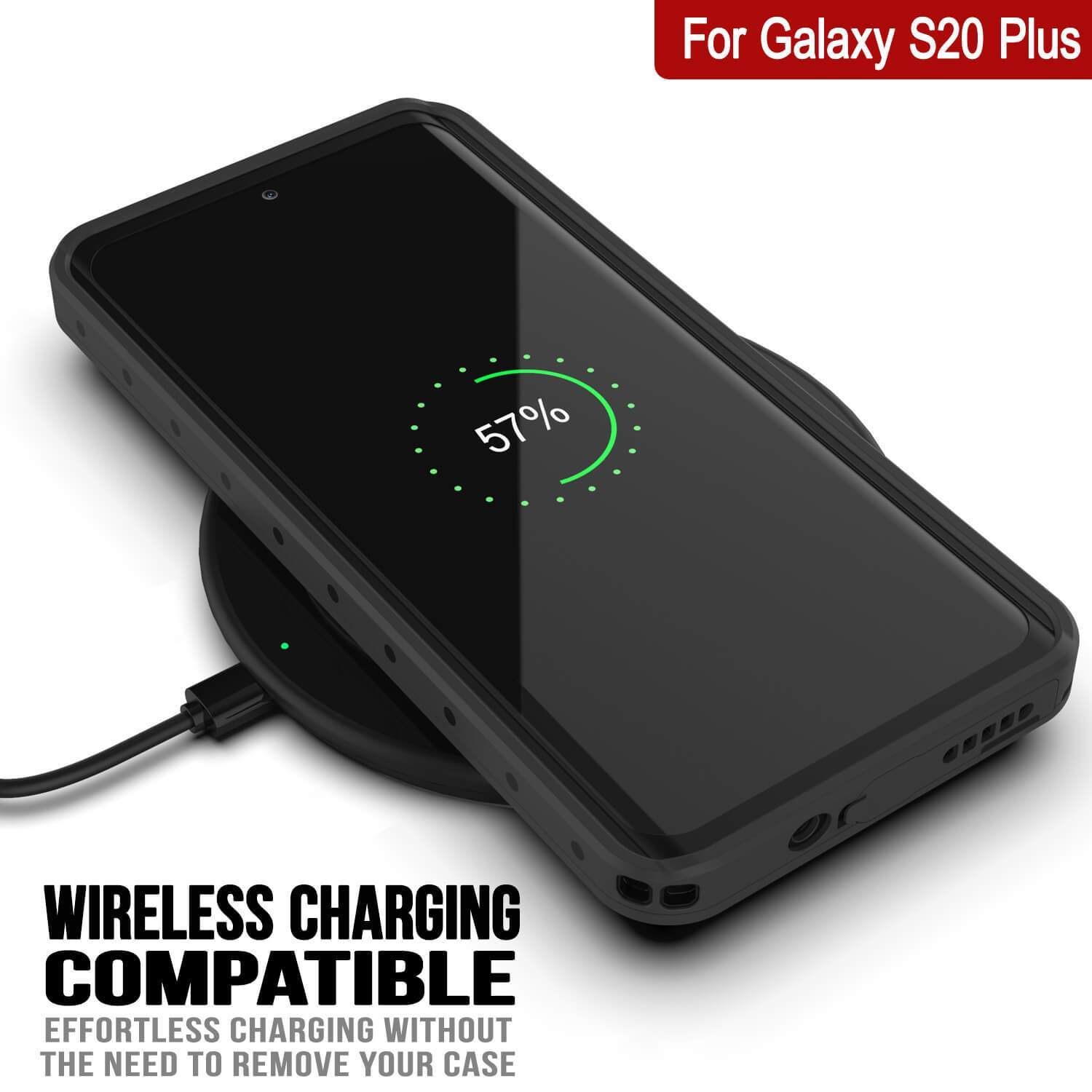 Galaxy S20+ Plus Waterproof Case PunkCase StudStar Black Thin 6.6ft Underwater IP68 Shock/Snow Proof