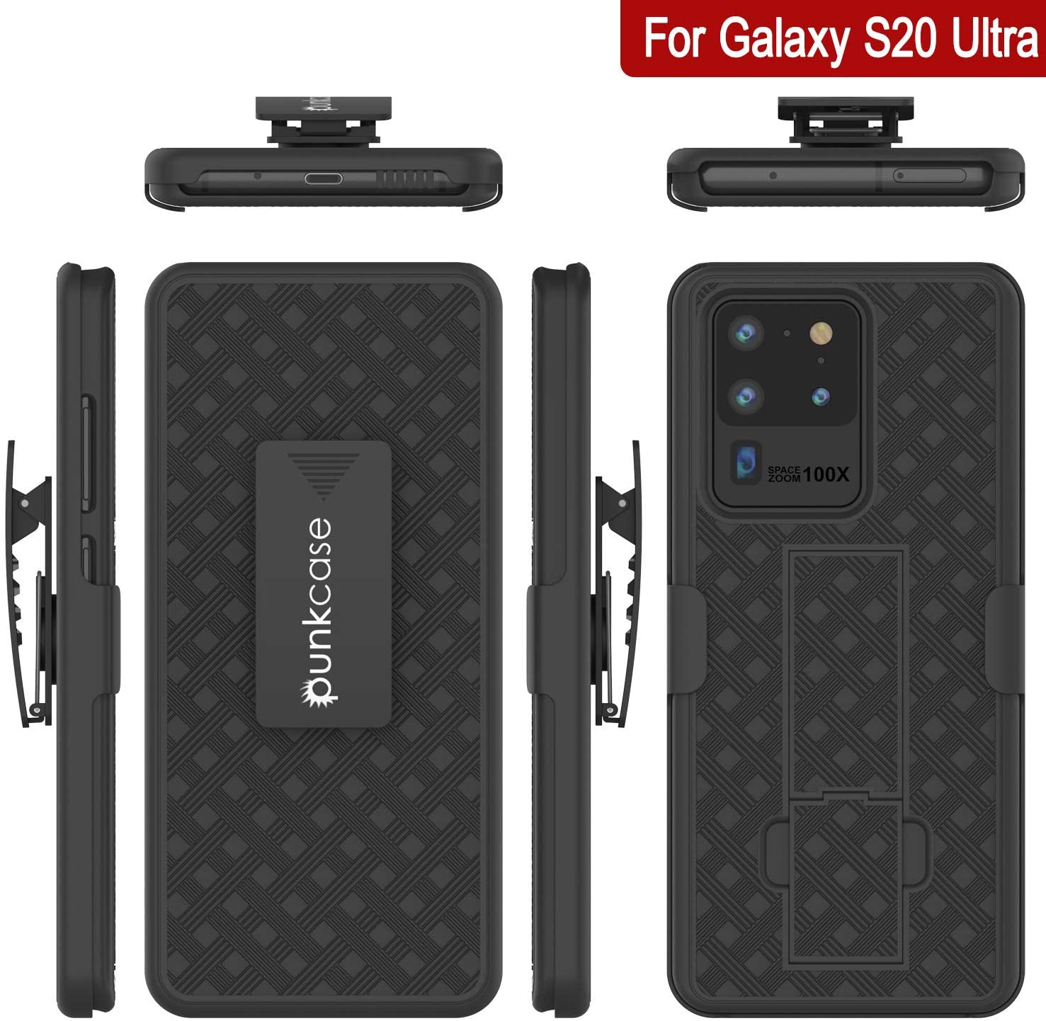 Galaxy S24 Ultra Case, Punkcase Holster Belt Clip With Screen Protector [Teal]