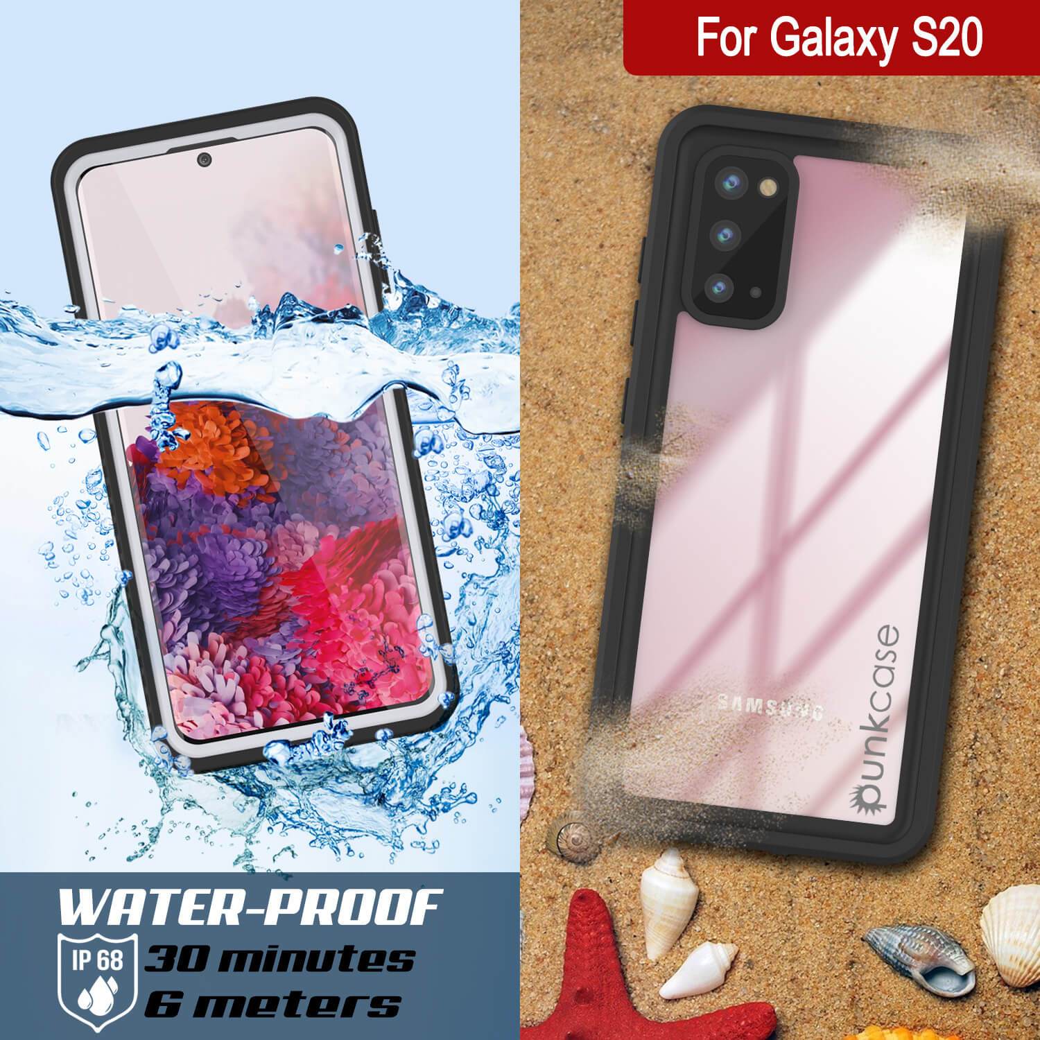 Galaxy S20 Water/Shock/Snow/dirt proof [Extreme Series] Punkcase Slim Case [White]