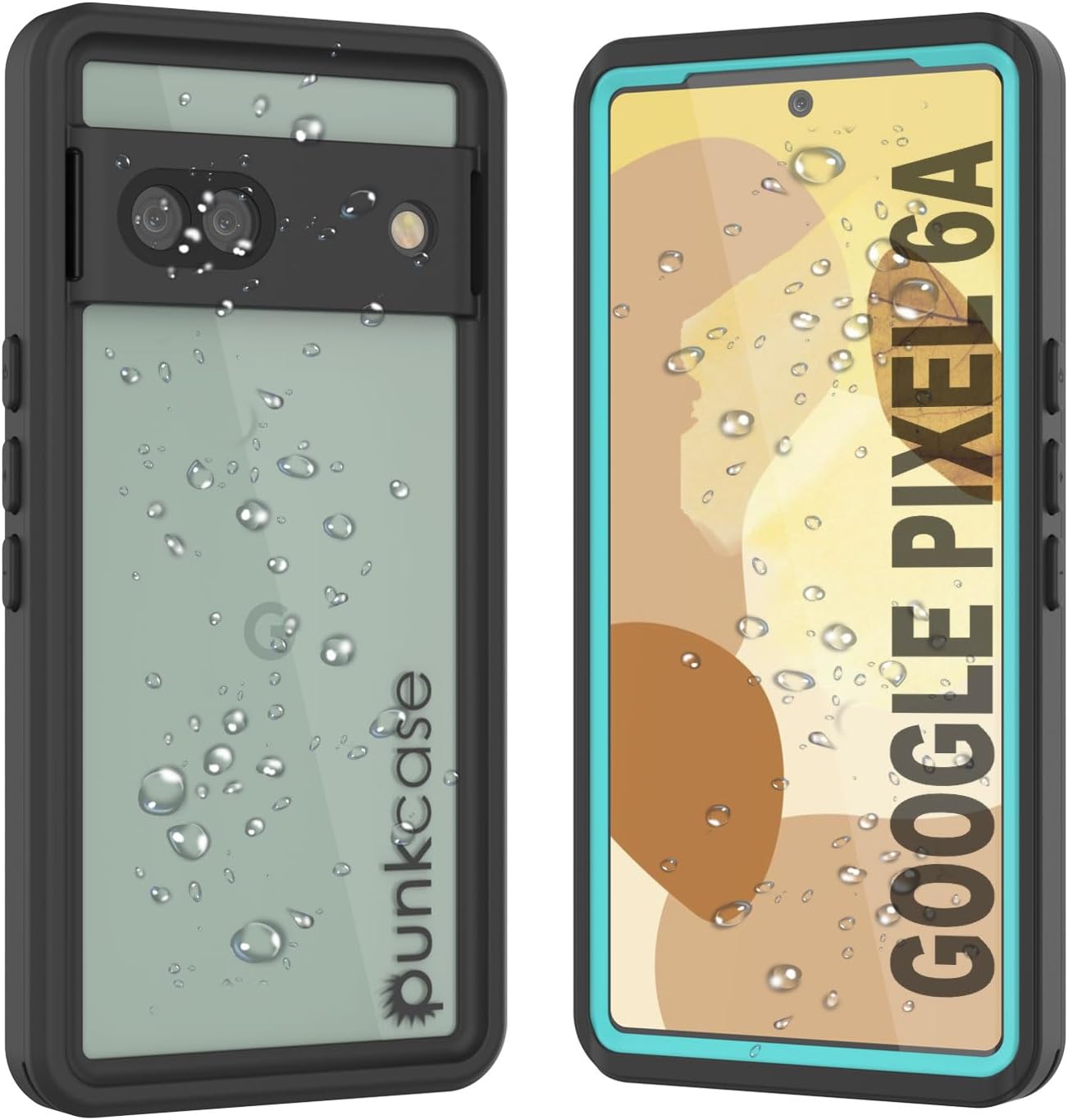 Google Pixel 6a Waterproof IP68 Case, Punkcase [Teal] [Extreme Series] [Slim Fit]