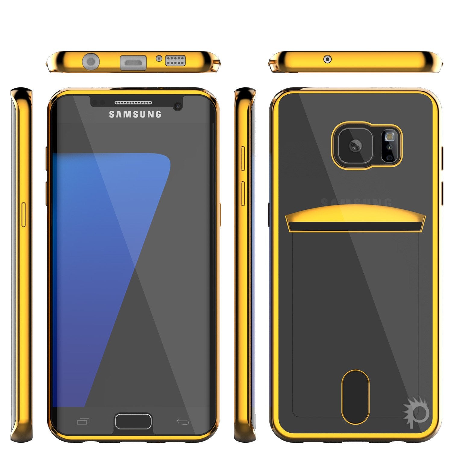 Galaxy S7 EDGE Case, PUNKCASE® LUCID Gold Series Ultra fit