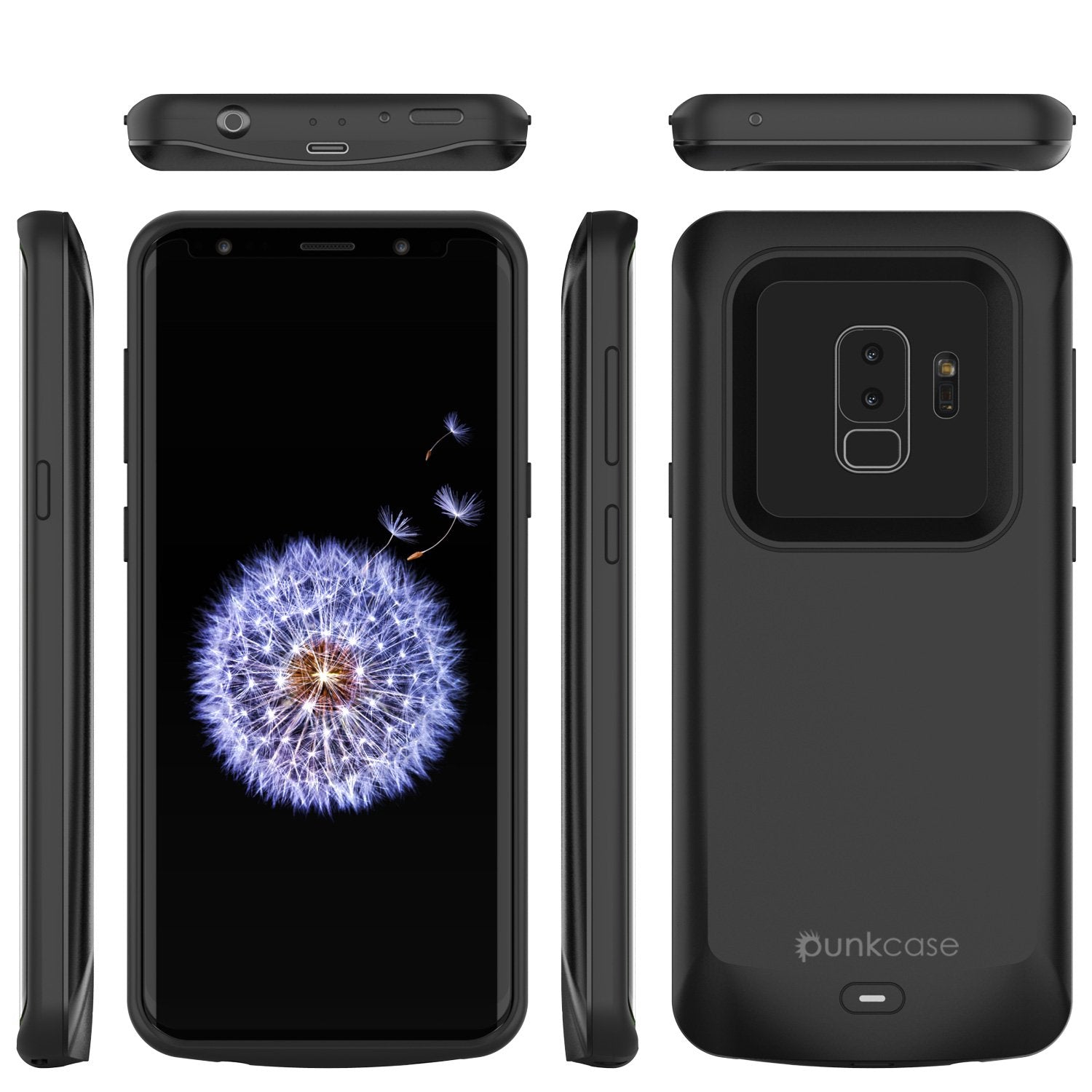 Galaxy S9 Plus Battery Case Punkjuice 5000mAH Fast Charging Case Black