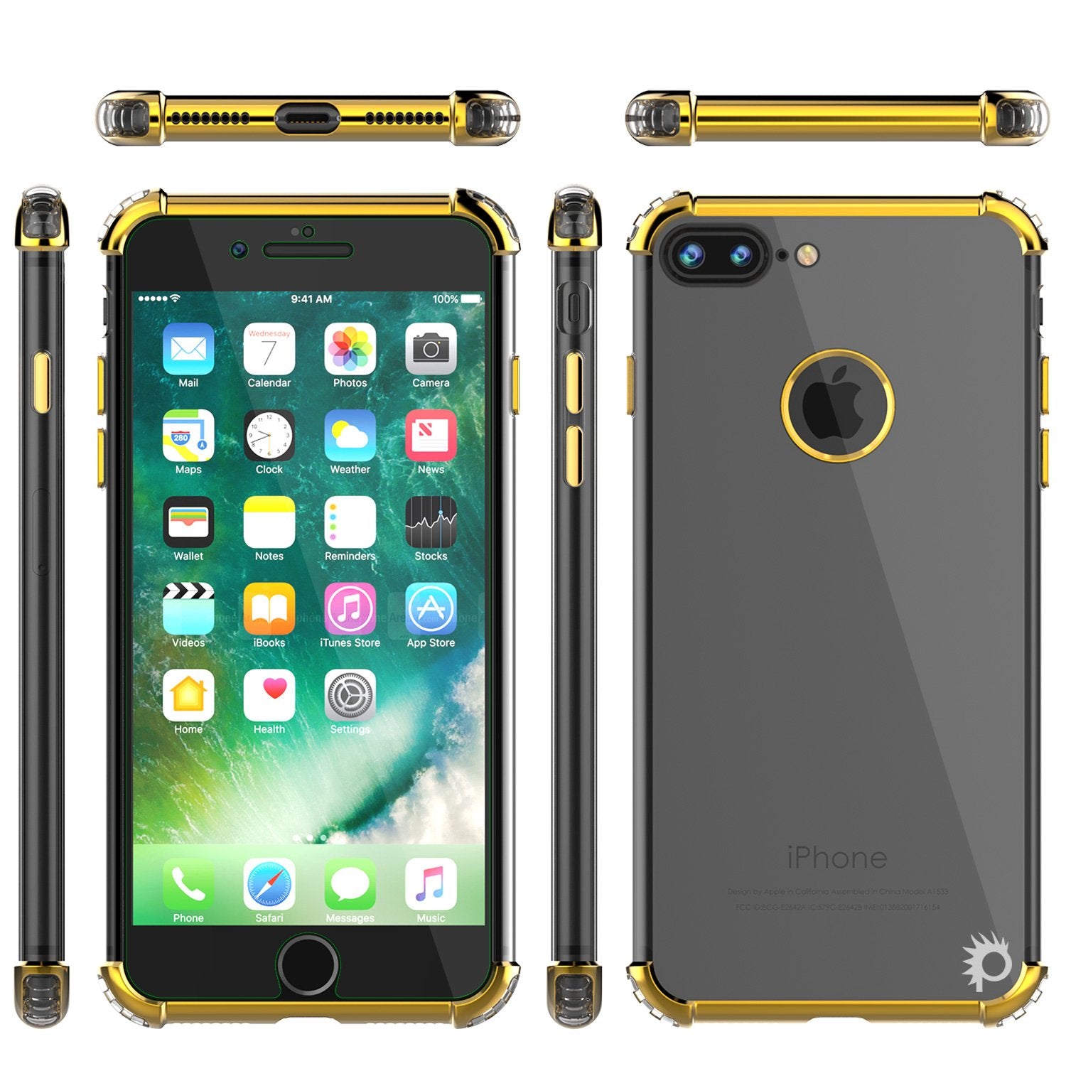 iPhone 7 PLUS Case, Punkcase [BLAZE SERIES] Protective Cover W/ PunkShield Screen Protector [Shockproof] [Slim Fit] for Apple iPhone 7 PLUS [RoseGold]