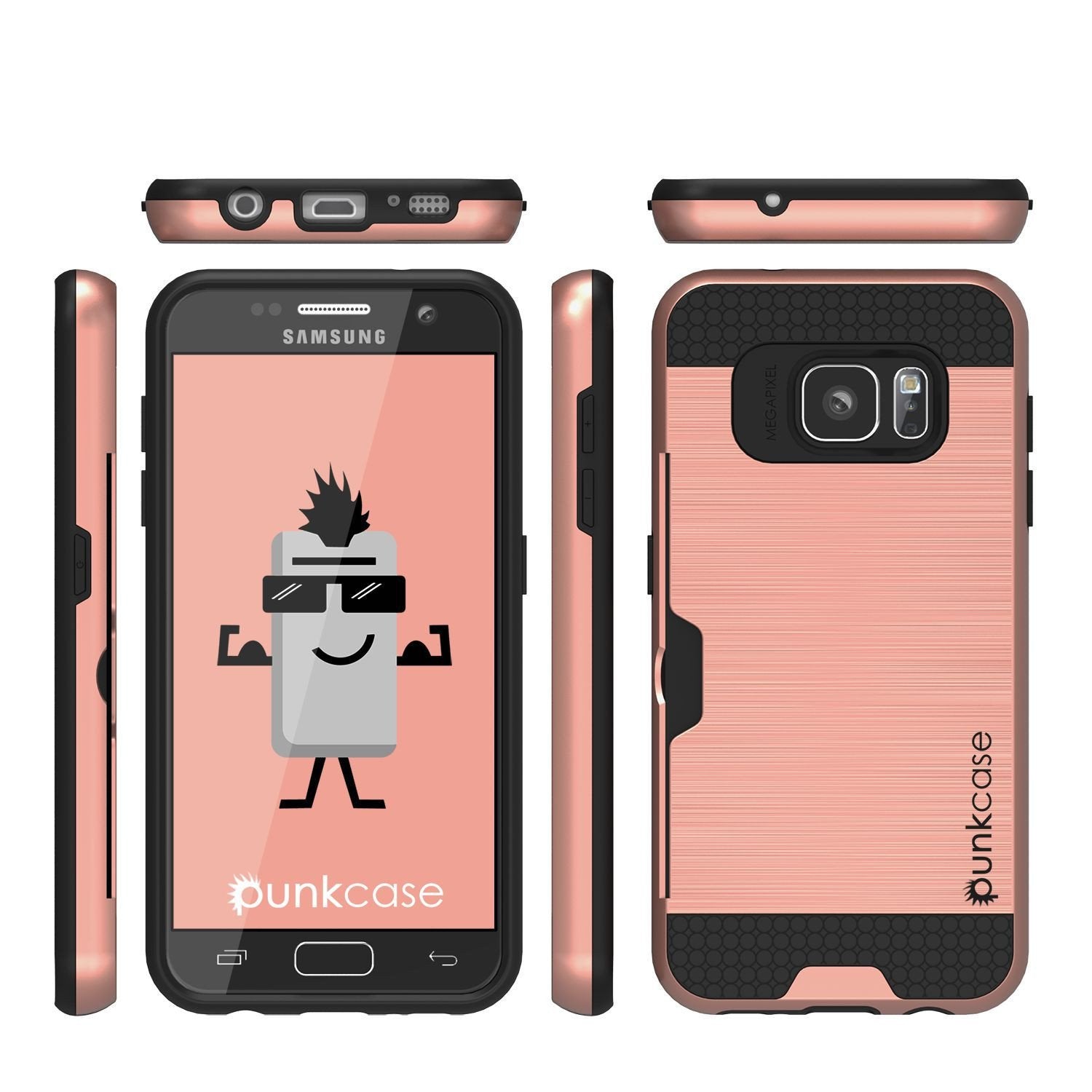Galaxy s7 EDGE Case PunkCase SLOT Rose Series Slim Armor Soft Cover Case