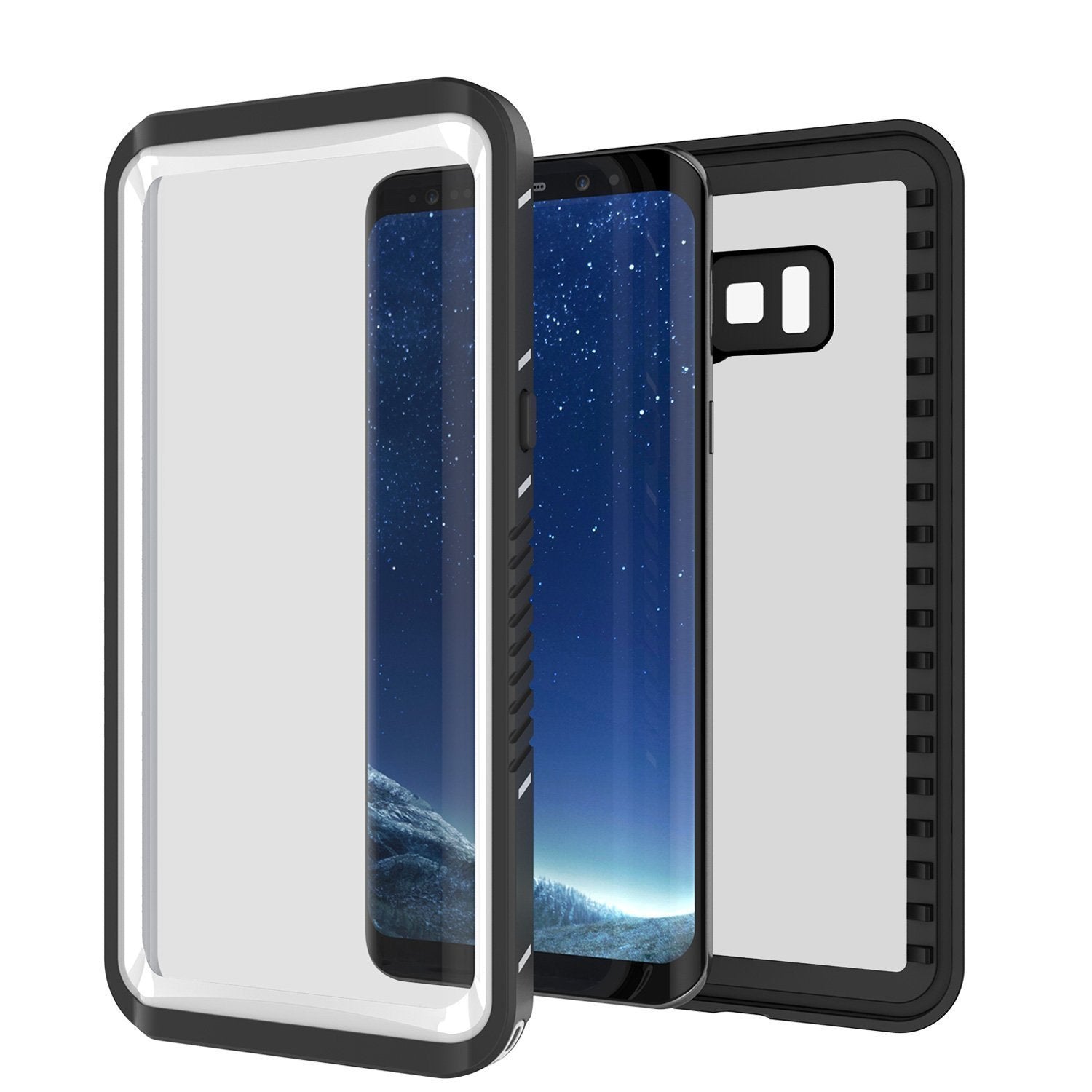 Galaxy S8 Punkcase [Extreme Series] Slim Fit Armor Cover [Black]