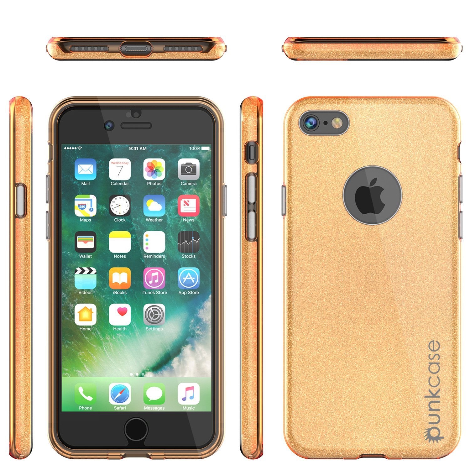 iPhone SE (4.7") Case, Punkcase Galactic 2.0 Series Ultra Slim Protective Armor TPU Cover [Gold]