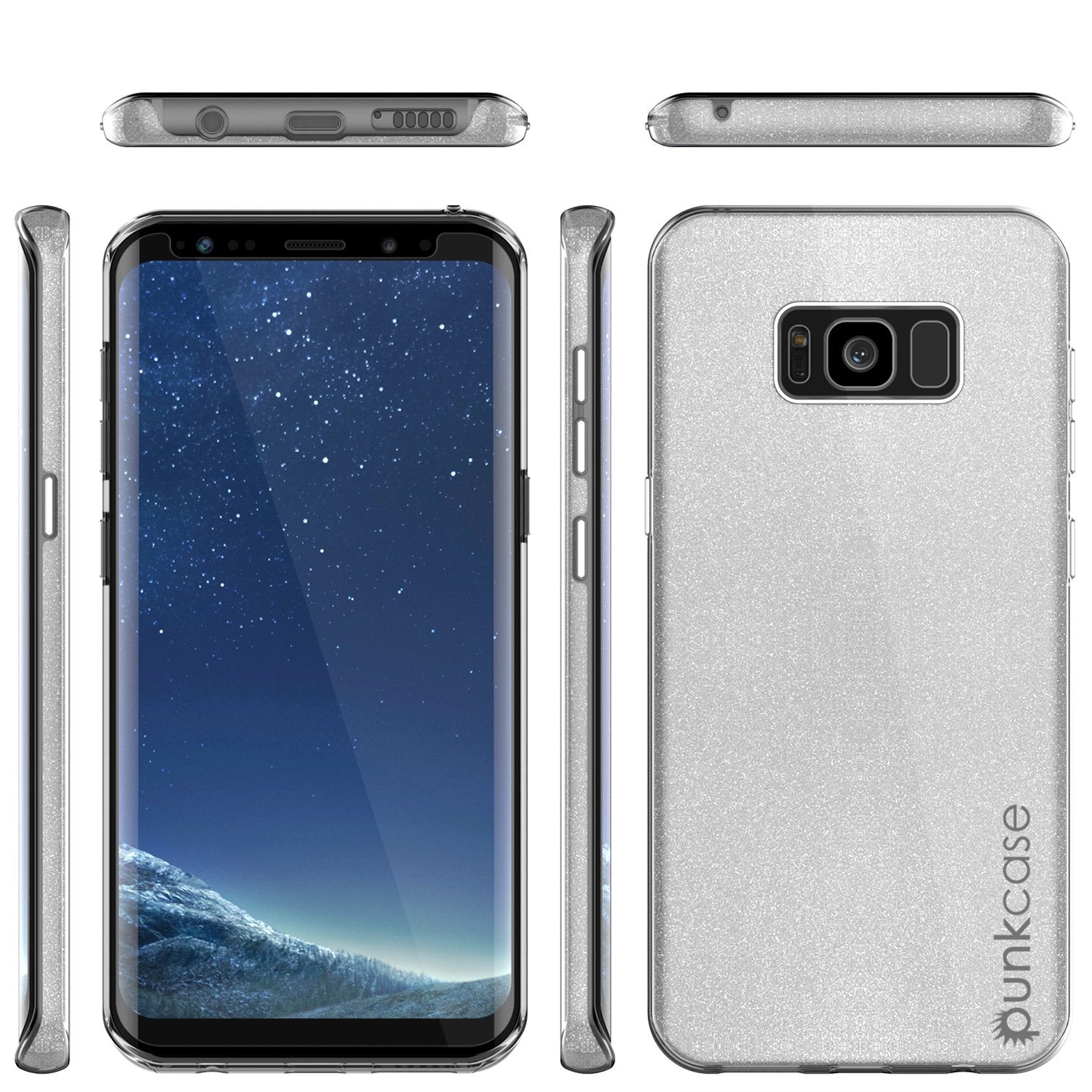 Galaxy S8 Case, Punkcase Galactic 2.0 Series Ultra Slim Protective Armor Cover Silver