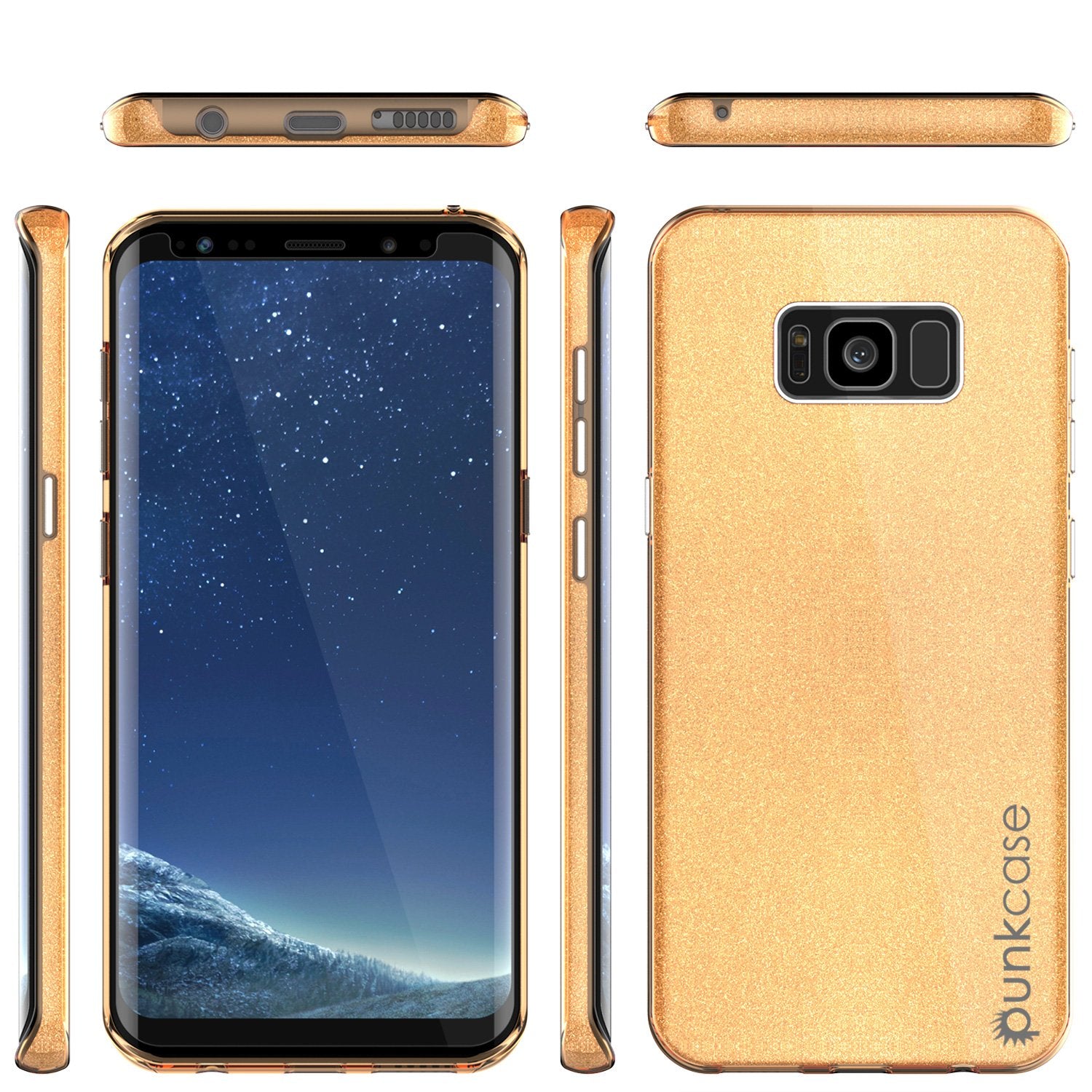 Galaxy S8 Plus Punkcase Galactic 2.0 Series Ultra Slim Case [Gold]