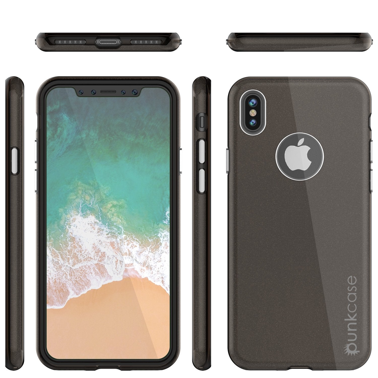 iPhone X Case, Punkcase Galactic 2.0 Series Ultra Slim [Black/Grey]