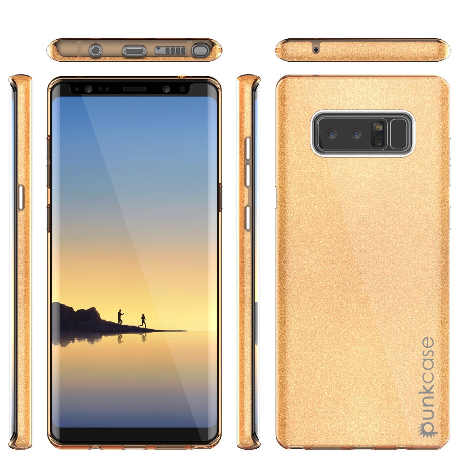 Galaxy Note 8 Case, Punkcase Galactic 2.0 Series Ultra Slim [Gold]
