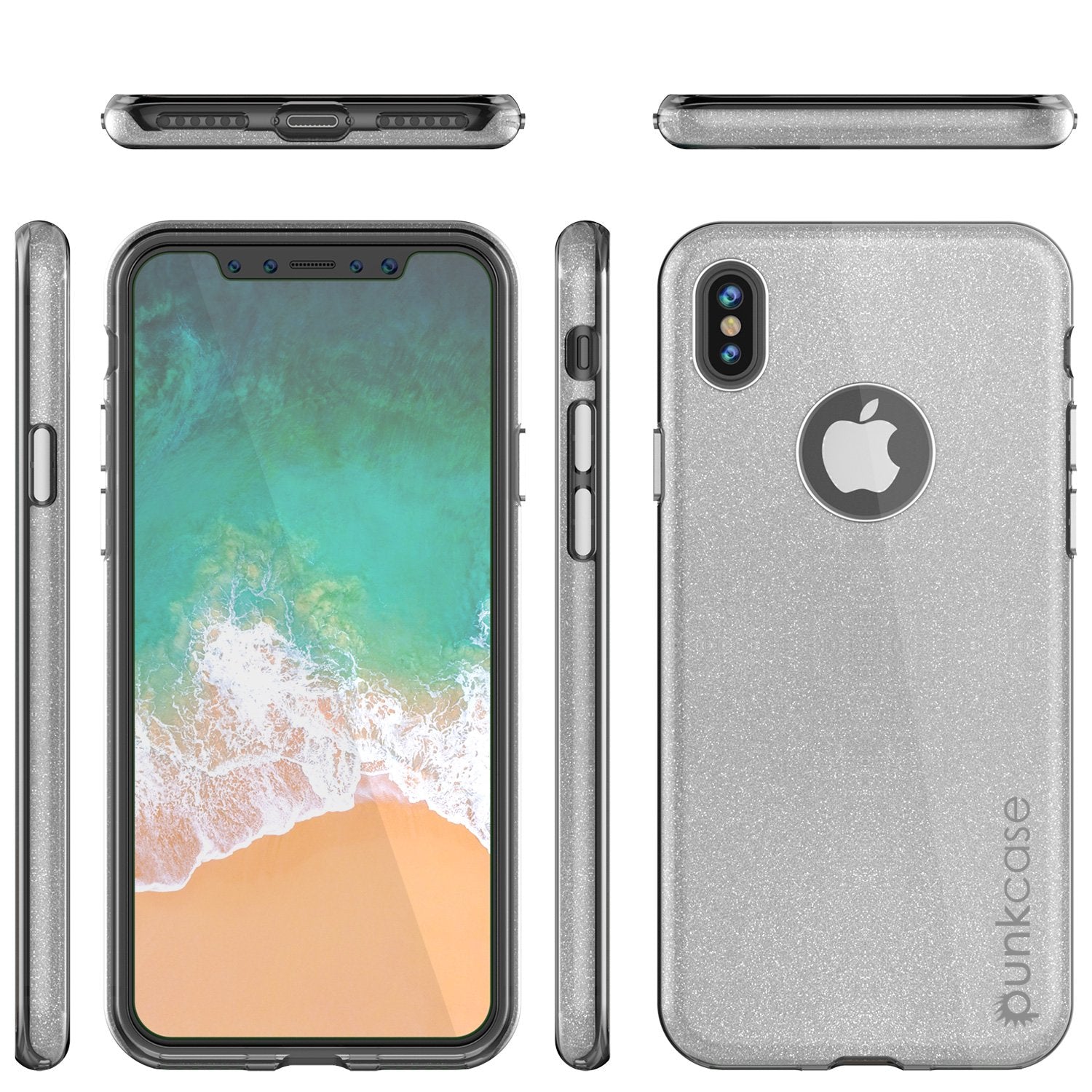 iPhone X Case, Punkcase Galactic 2.0 Series Ultra Slim Cover [Silver]