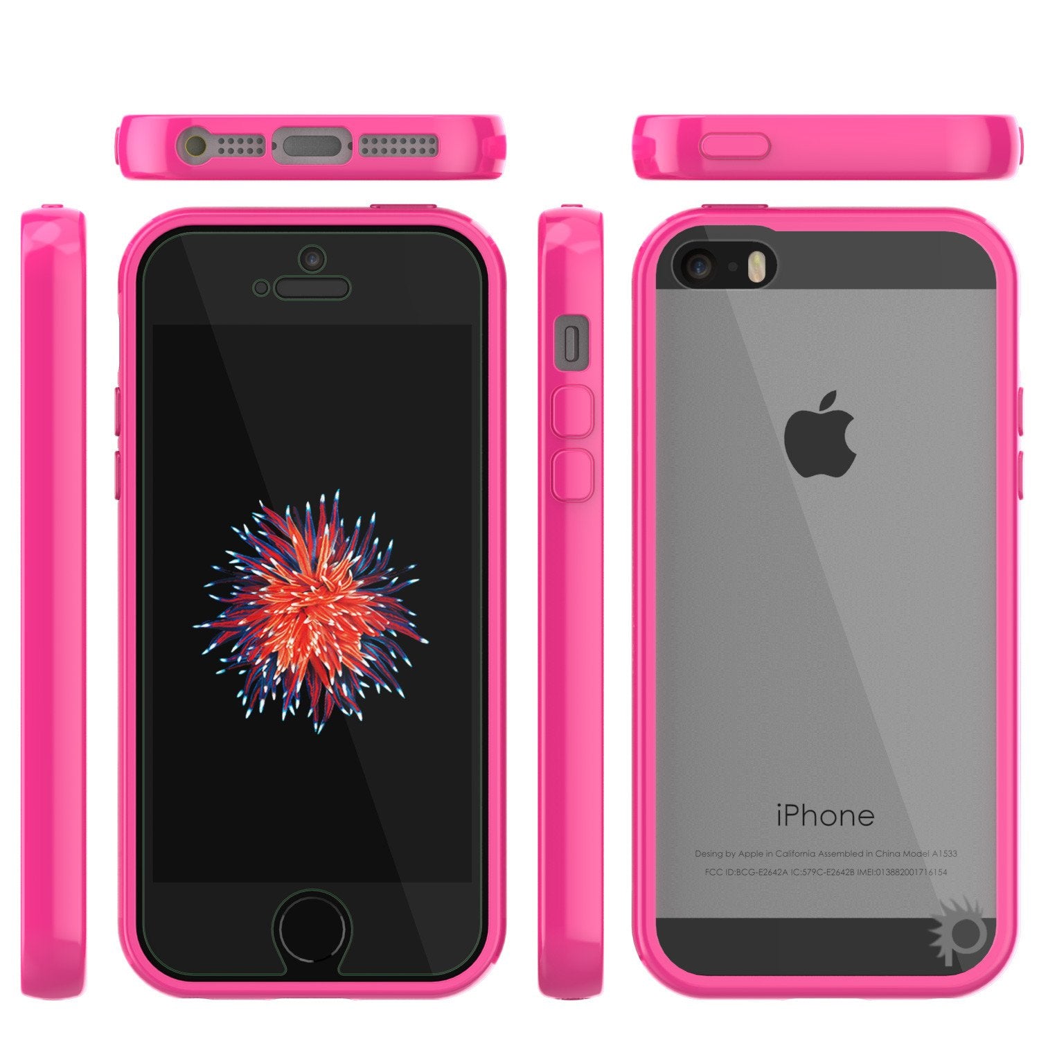 iPhone SE/5S/5 Case Punkcase® LUCID 2.0 Pink Series w/ PUNK SHIELD Screen Protector | Ultra Fit