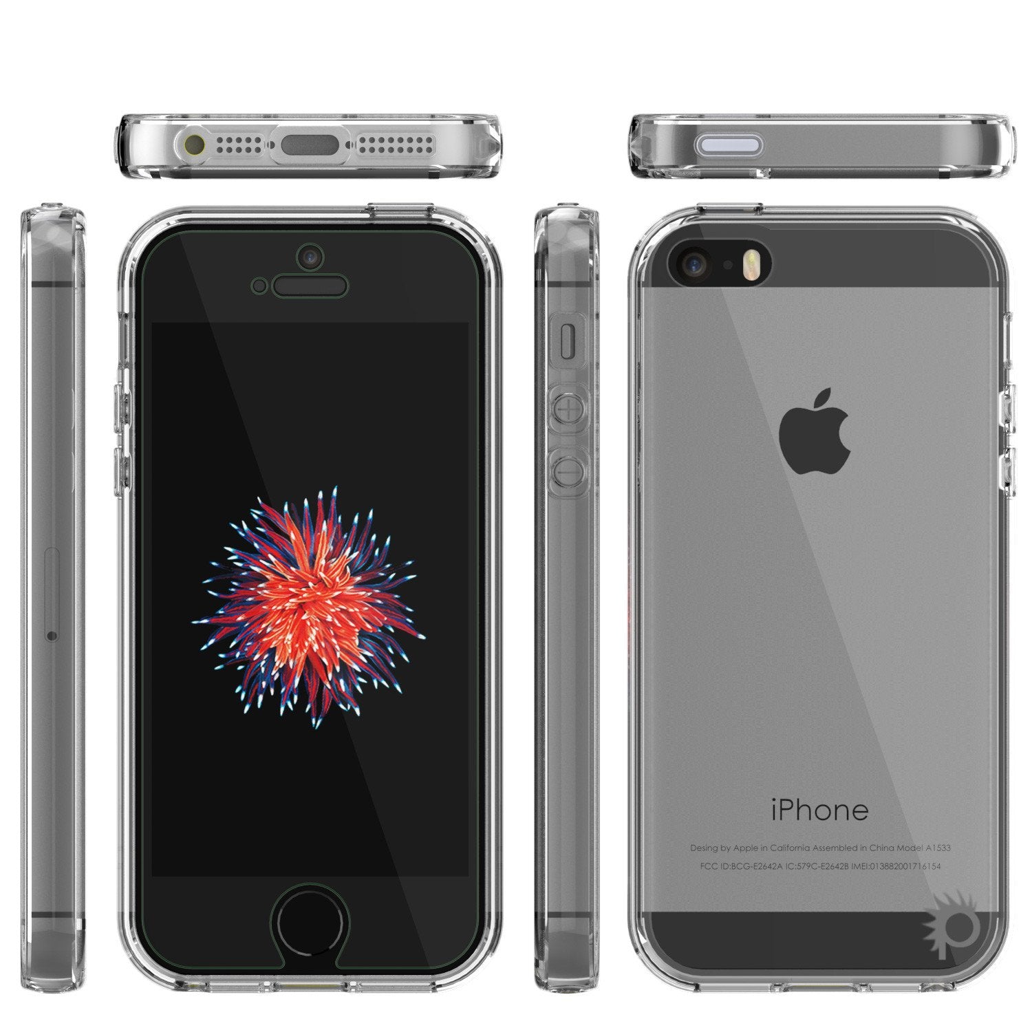 iPhone SE/5S/5 Case Punkcase® LUCID 2.0 Clear Series Series w/ PUNK SHIELD Screen Protector | Ultra Fit