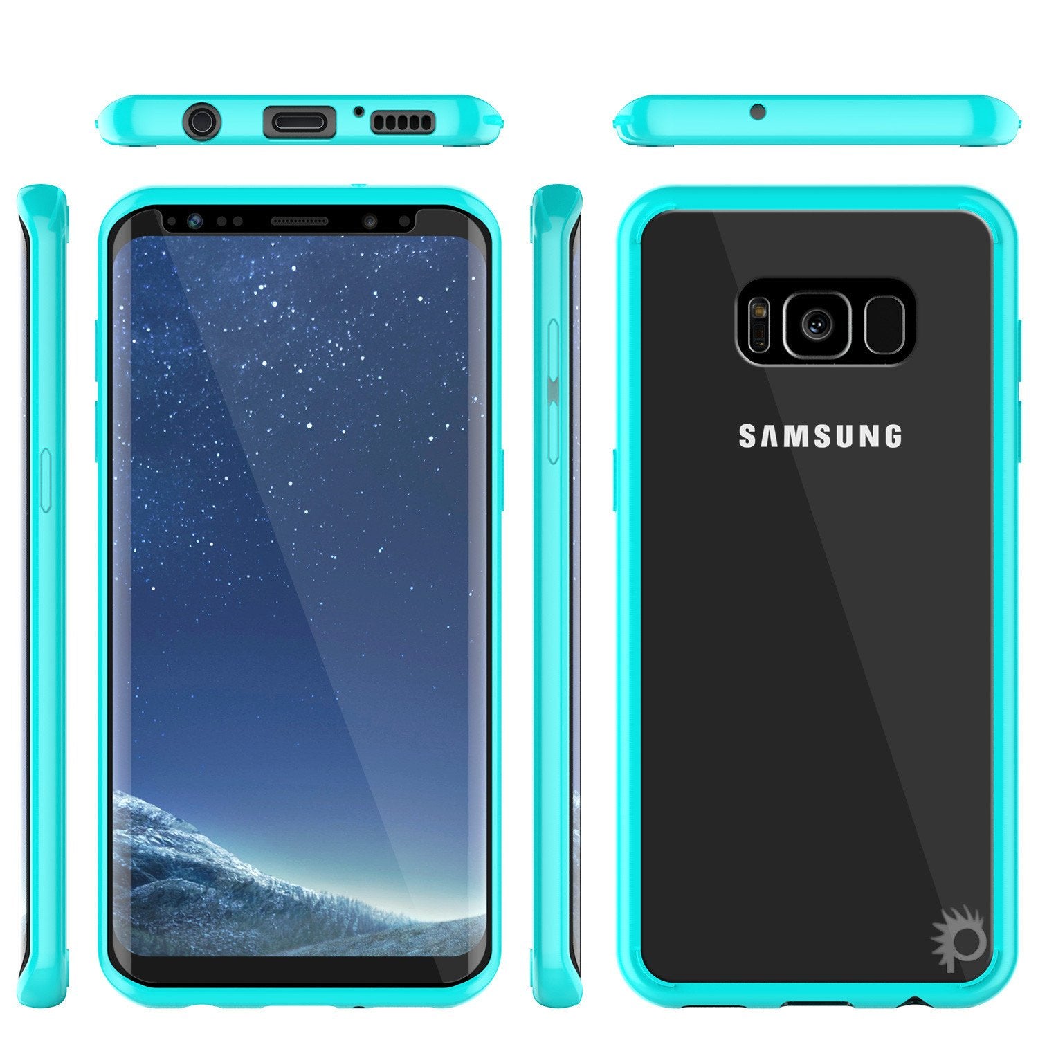 Galaxy S8 Case, Punkcase [LUCID 2.0 Series] [Slim Fit] [TEAL]