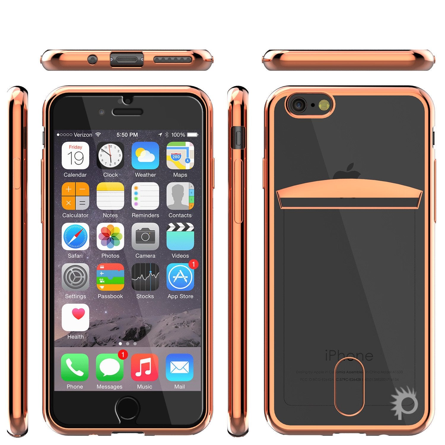 iPhone 7 Case, PUNKCASE® LUCID Rose Gold Series for iPhone 7 Premium Impact Protective Armor Case Cover | Clear TPU | Lifetime Warranty Exchange | PUNK SHIELD Screen Protector | Ultra Fit
