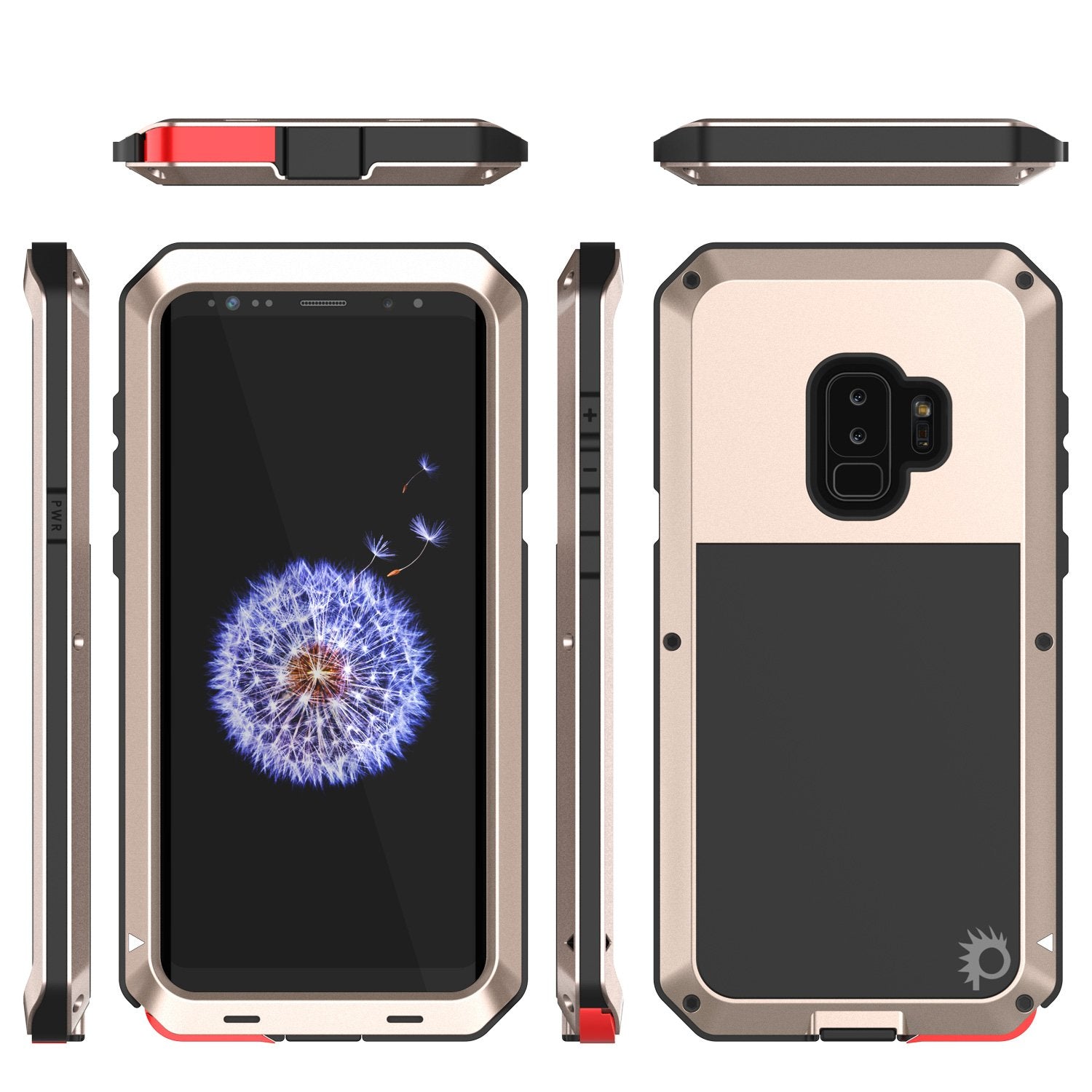 Galaxy S9 Plus Metal PunkCase Heavy Duty Military Grade Rugged, Black