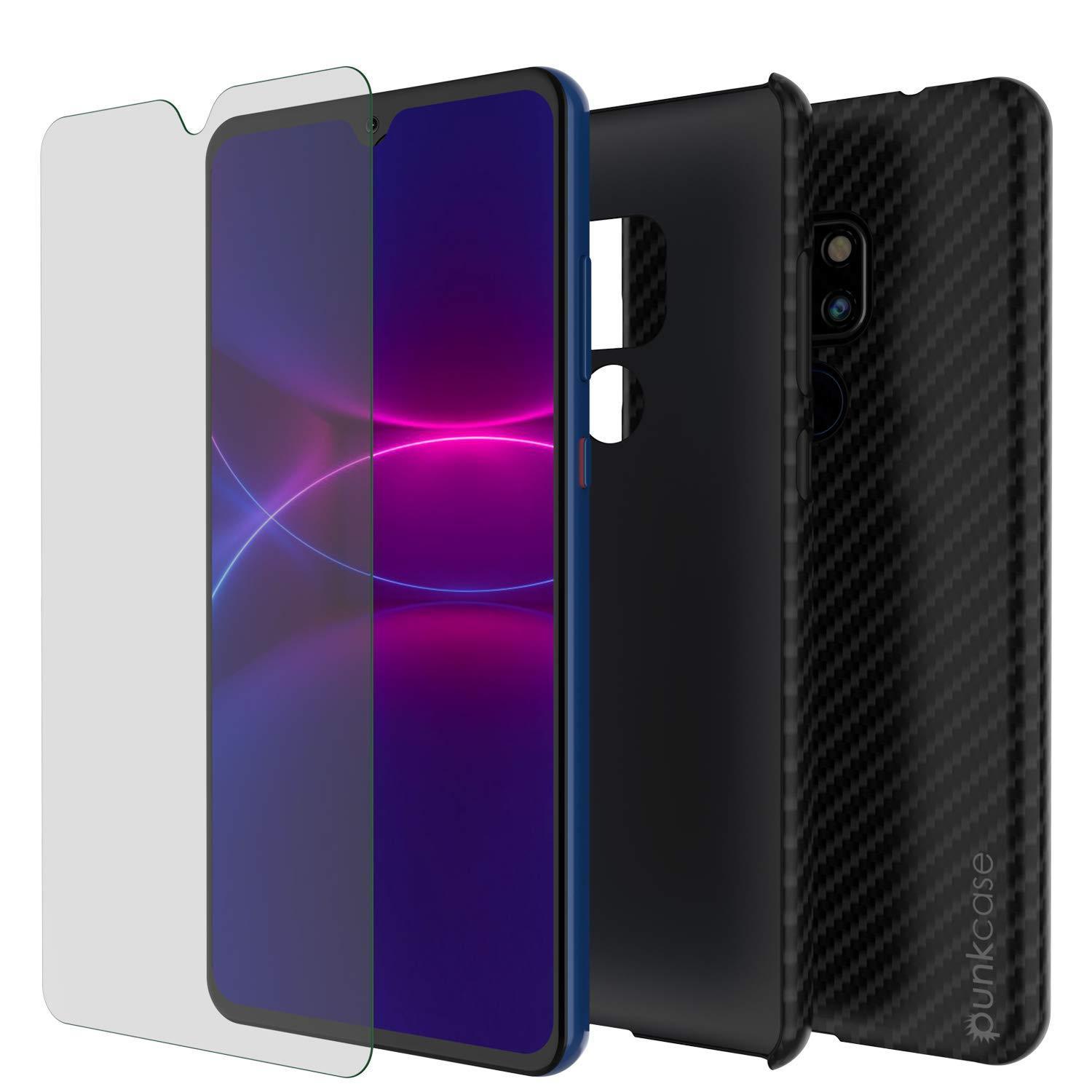 Huawei Mate 30  Case, Punkcase CarbonShield, Heavy Duty [Black] Cover