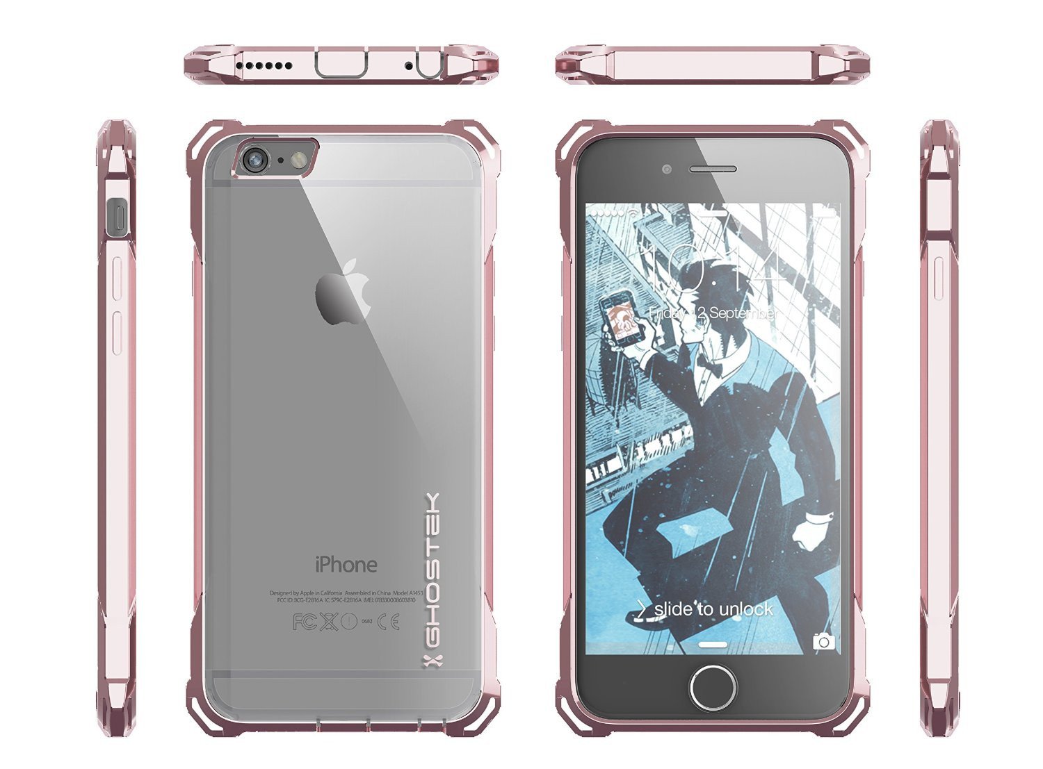 iPhone 6S Case, Ghostek® Covert Peach, Premium Impact Protective Armor | Lifetime Warranty Exchange