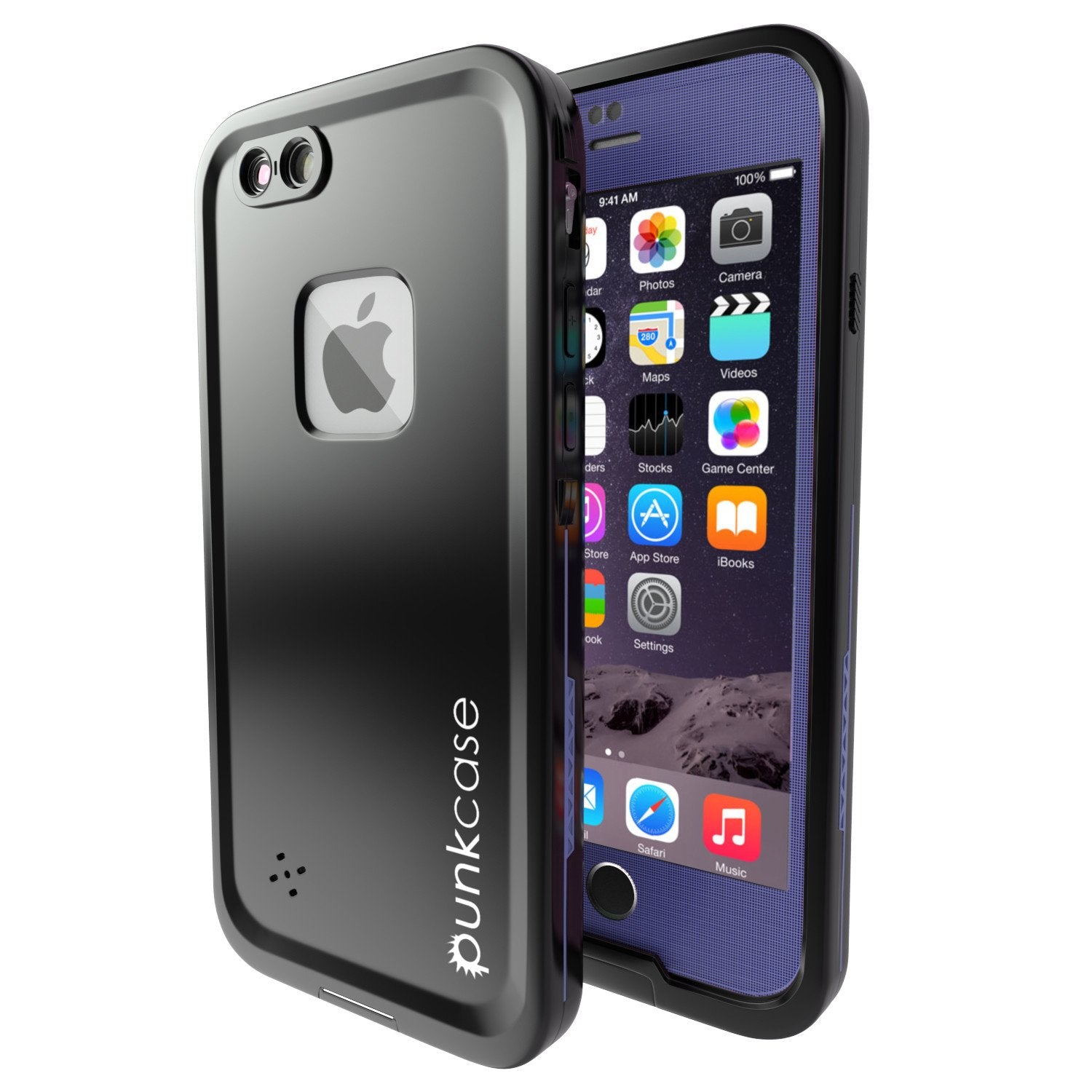 iPhone 6S+/6+ Plus Waterproof Case, Punkcase SpikeStar Purple Thin Fit 6.6ft Underwater IP68