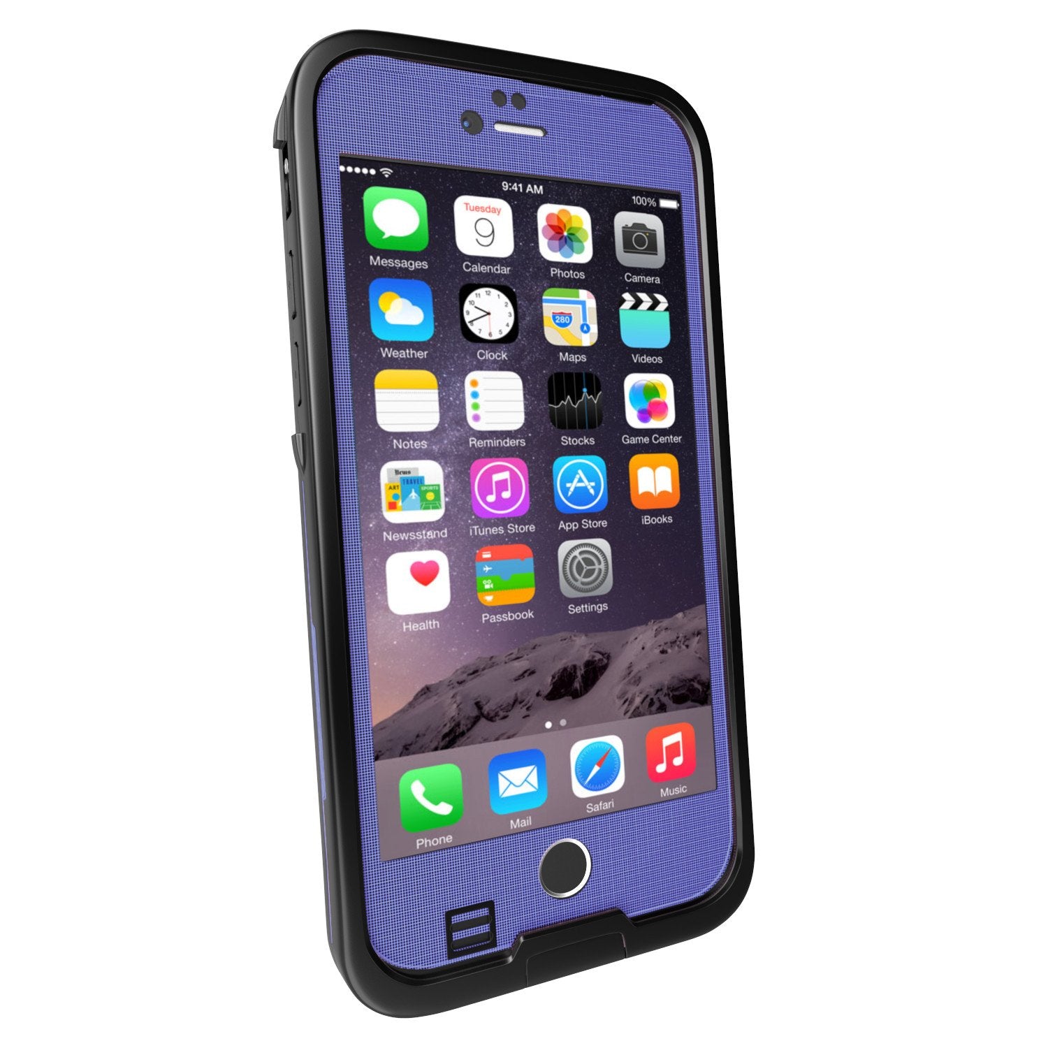 iPhone 6S+/6+ Plus Waterproof Case, Punkcase SpikeStar Purple Thin Fit 6.6ft Underwater IP68