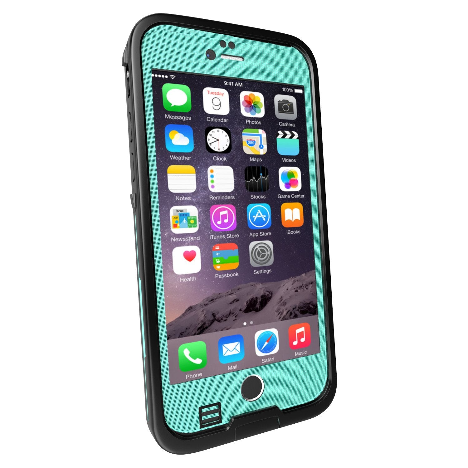 iPhone 6S+/6+ Plus Waterproof Case, Punkcase SpikeStar Teal | Thin Fit 6.6ft Underwater IP68