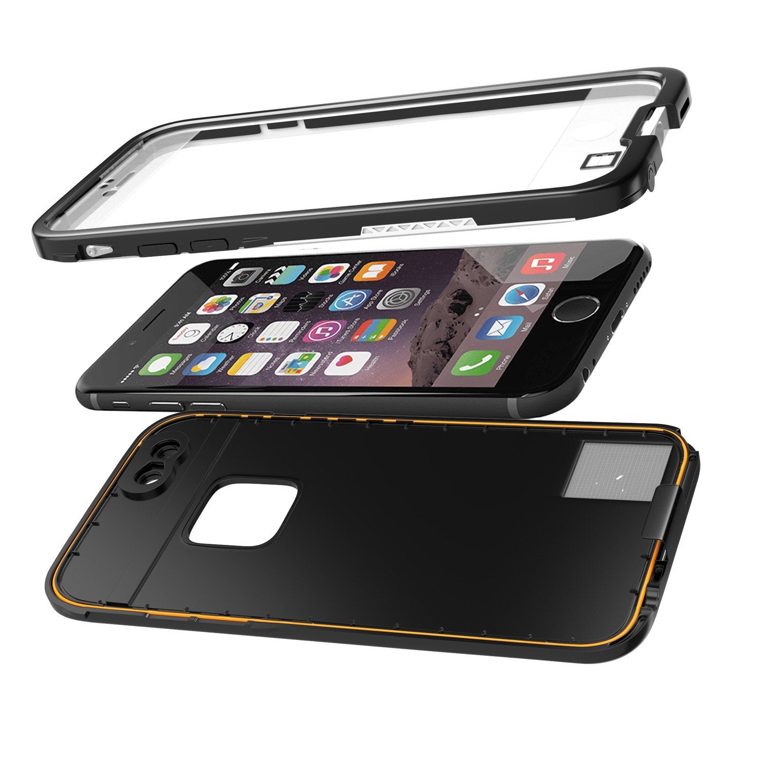 iPhone 6S/6 Waterproof Case, Punkcase SpikeStar White | Thin Fit 6.6ft Underwater IP68 | Warranty