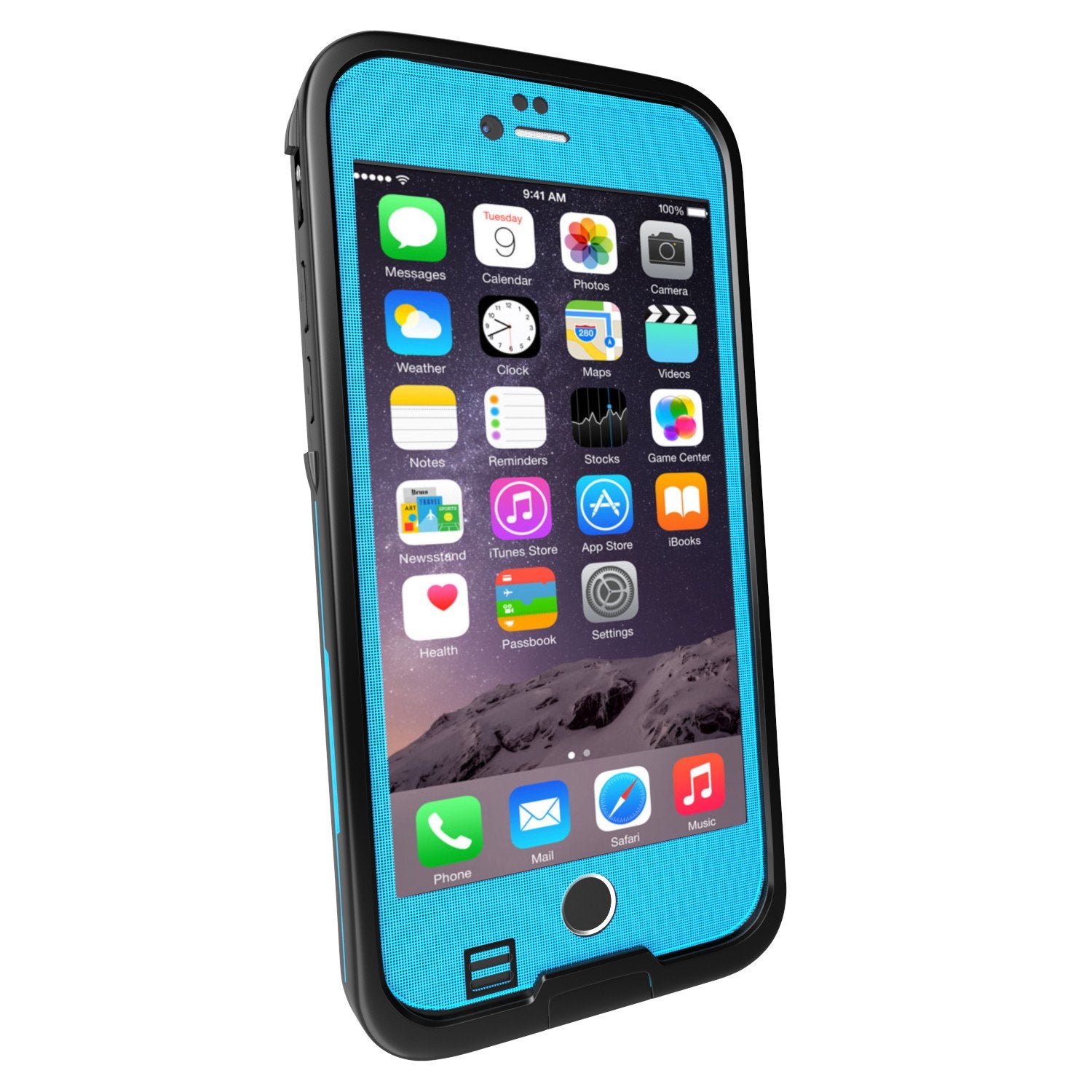 iPhone 6S/6 Waterproof Case Punkcase SpikeStar Light blue, Thin Fit 6.6ft Underwater IP68 | Warranty