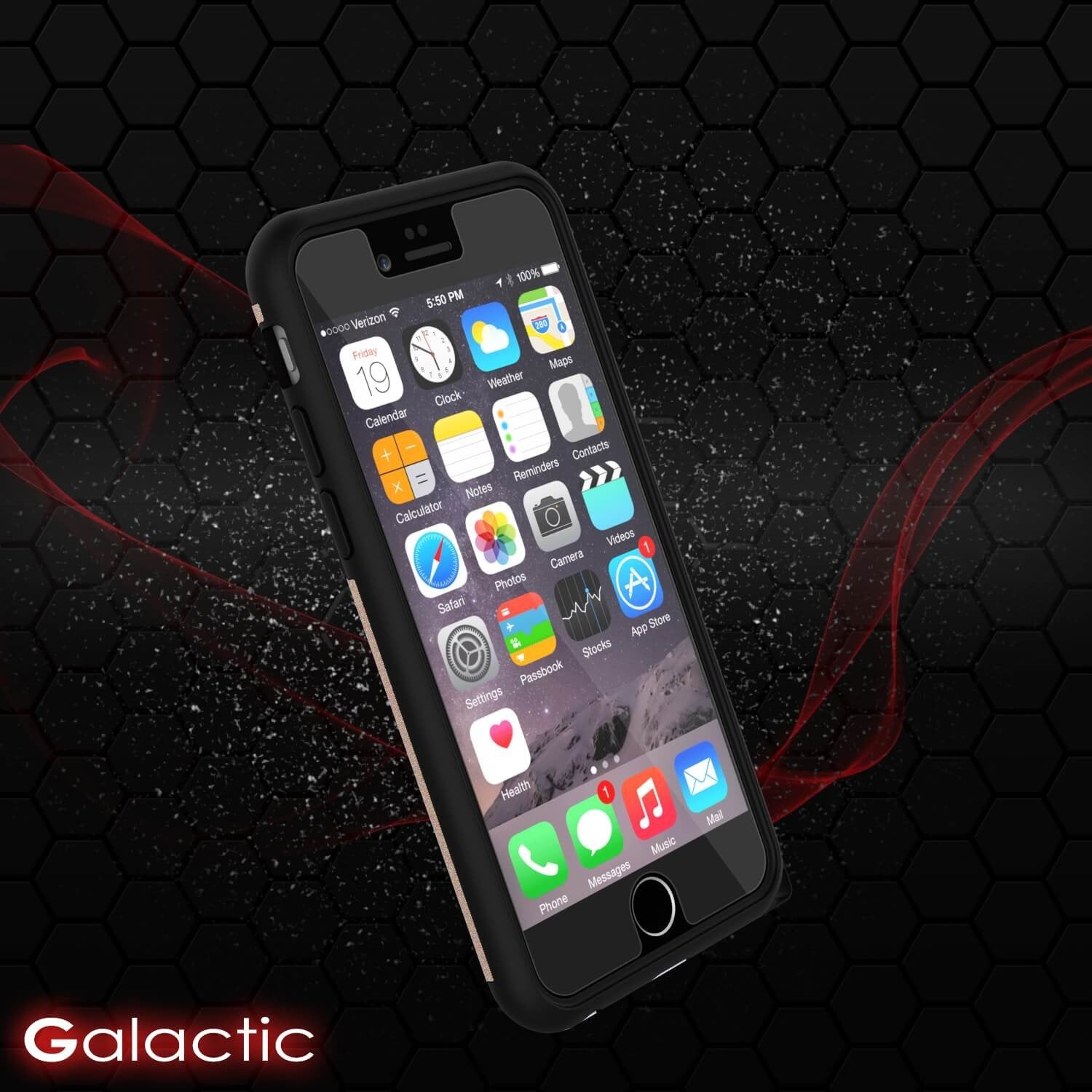 iPhone 6s Plus/6 Plus  Case PunkCase Galactic Gold Slim w/ Tempered Glass | Lifetime Warranty