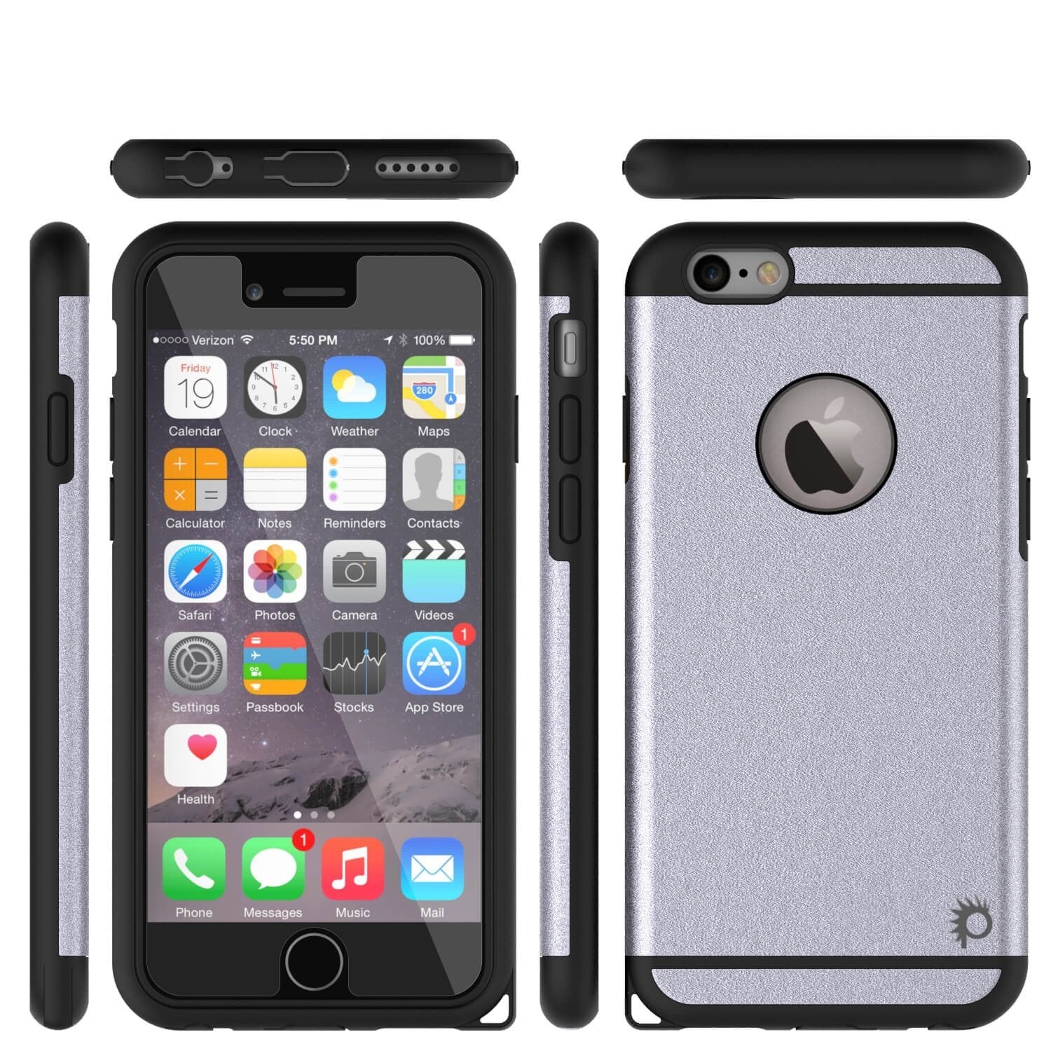 iPhone 5s/5/SE Case PunkCase Galactic SIlver Series Slim w/ Tempered Glass | Lifetime Warranty