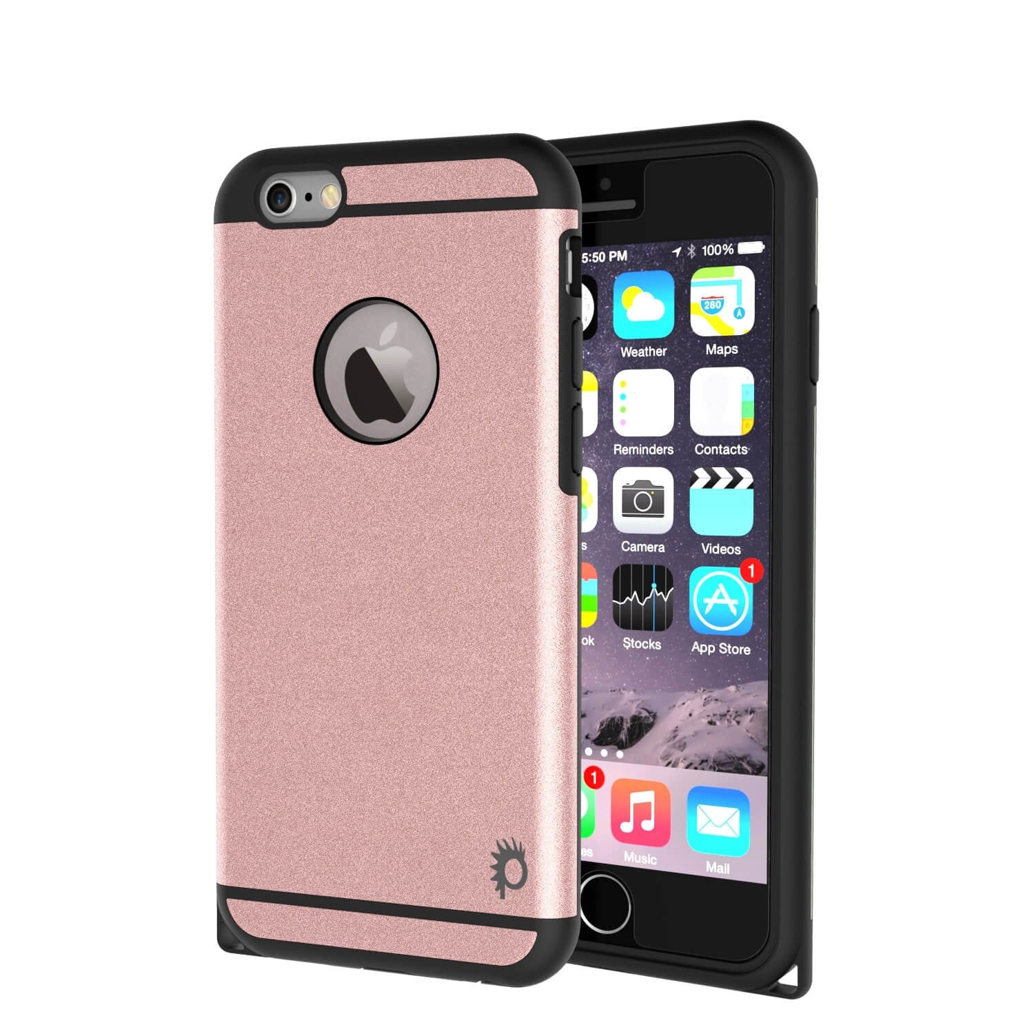 iPhone 6s Plus/6 Plus  Case PunkCase Galactic Rose Gold Slim w/ Tempered Glass | Lifetime Warranty