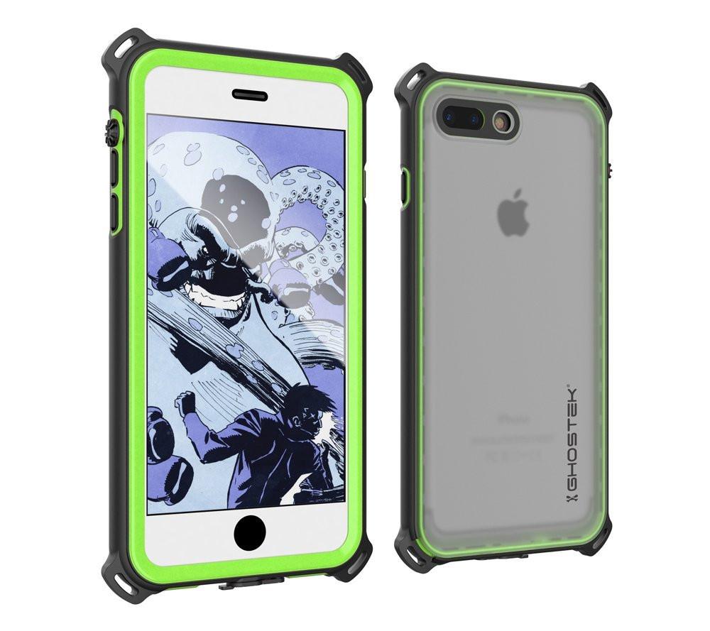 iPhone 7+ Plus Waterproof Case, Ghostek Nautical Series for iPhone 7+ Plus | Slim Underwater Protection | Adventure Duty | Swimming (Green)