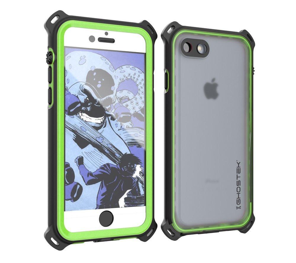 iPhone 7 Waterproof Case, Ghostek Nautical Series for iPhone 7 | Slim Underwater Protection| Adventure Duty | Ultra Fit | Swimming (Green)