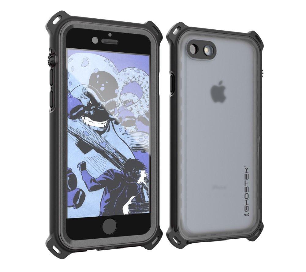 iPhone 7 Waterproof Case, Ghostek Nautical Series for iPhone 7 | Slim Underwater Protection | Ultra Fit | Swimming (Black)