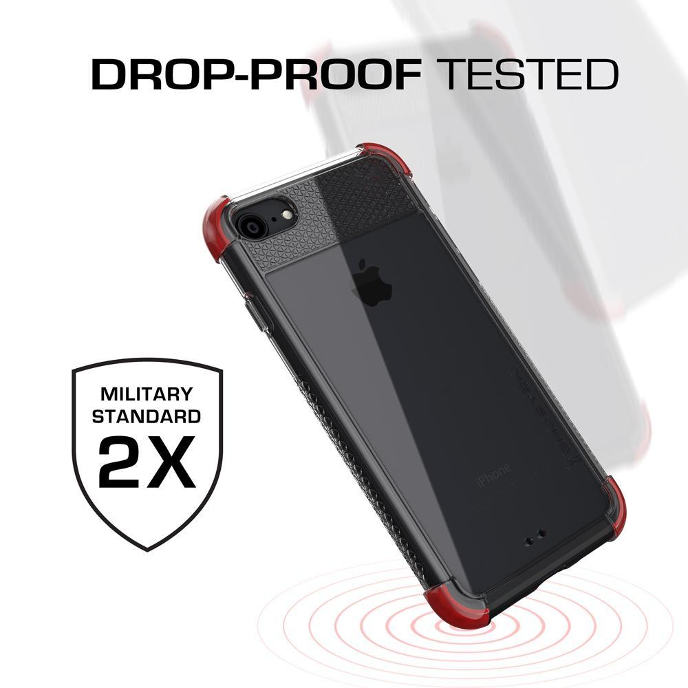 iPhone 7 Case, Ghostek® Covert 2 Series Military Drop Tested | Red