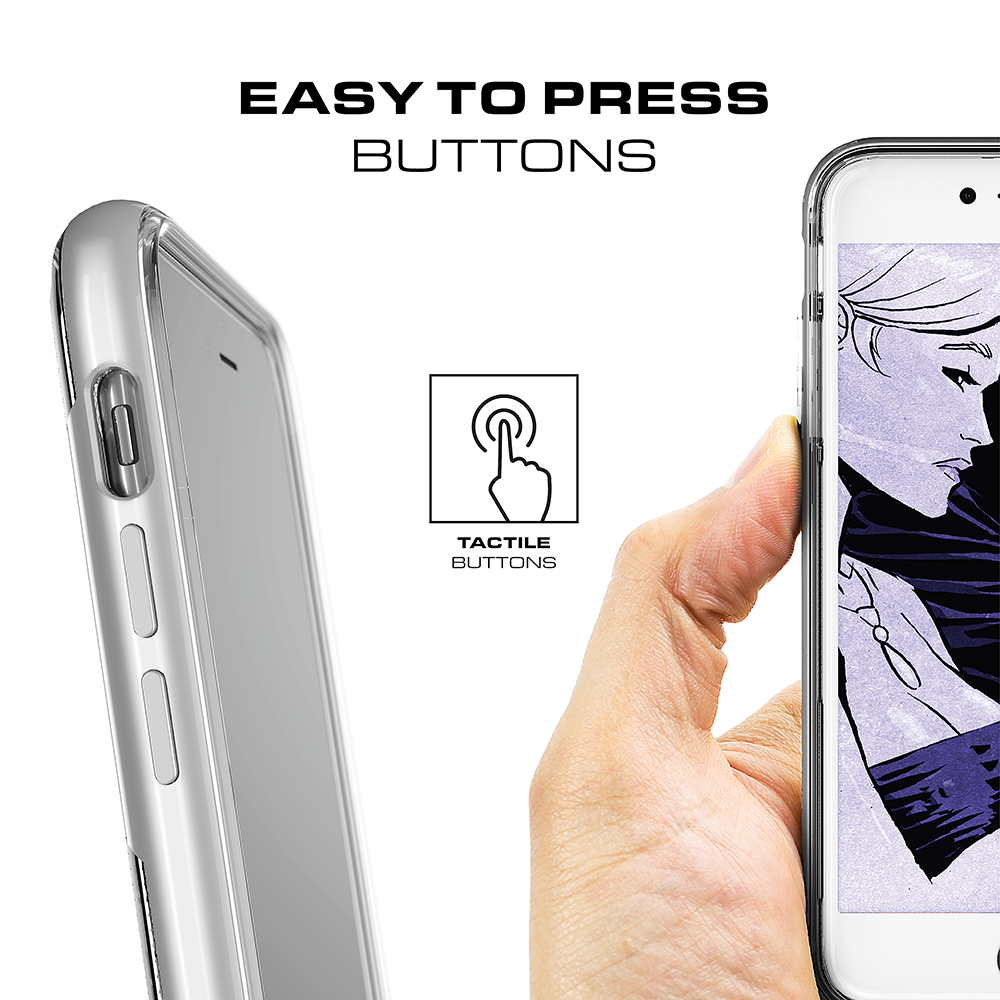 iPhone 7+ Plus Case, Ghostek Cloak 3 Series  for iPhone 7+ Plus  Case [SILVER]