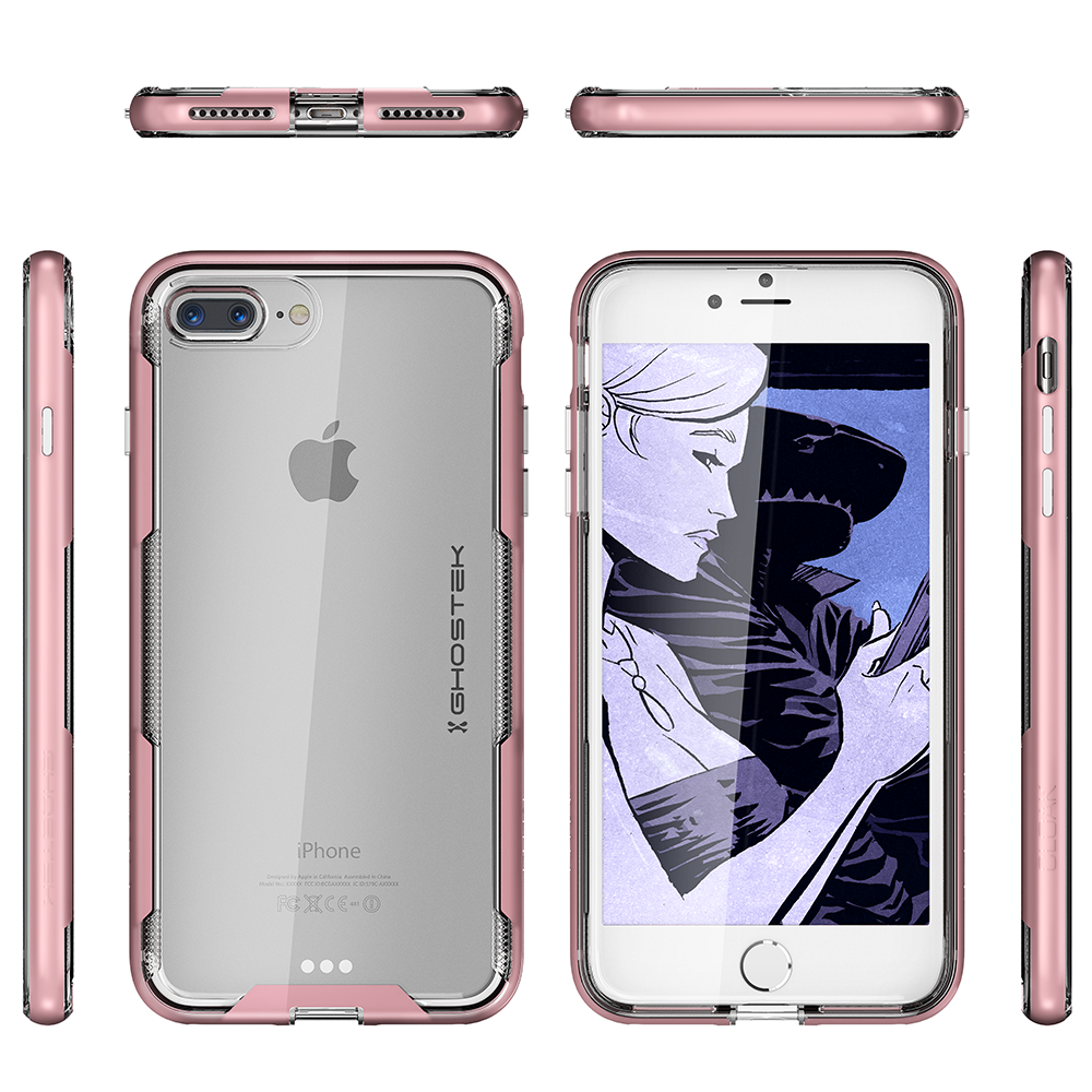 iPhone 7+ Plus Case, Ghostek Cloak 3 Series  for iPhone 7+ Plus  Case [ROSE PINK]