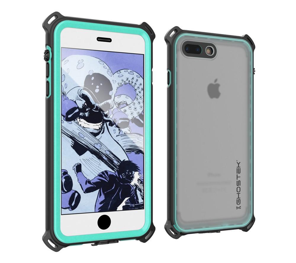 iPhone 7 Plus Waterproof Case, Ghostek Nautical Series for Apple iPhone 7 Plus | Slim Underwater Protection | Shockproof | Dirt-proof | Snow-proof | Protective | Adventure Duty | Swimming |  Teal